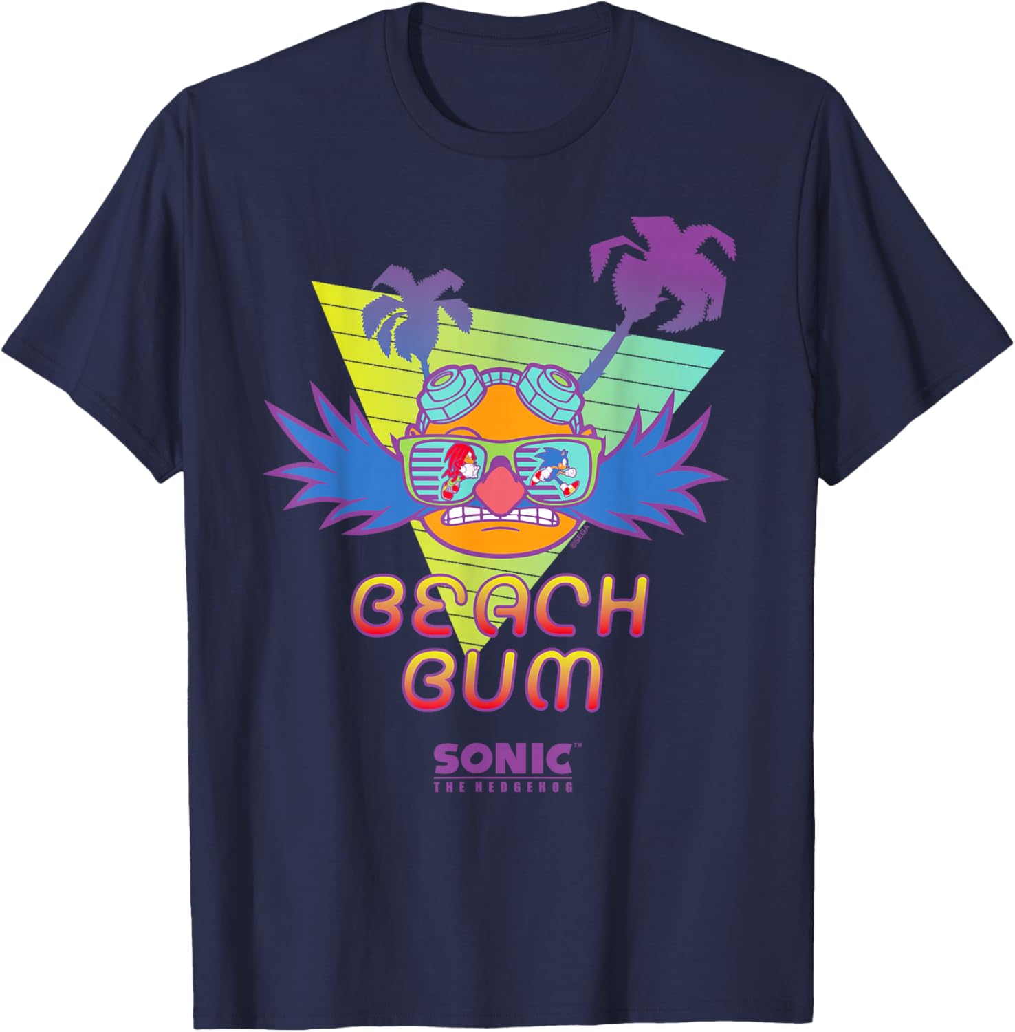 Sonic the Hedgehog Beach Bum Dr. Eggman T-Shirt for Fun Summer Vibes - 1