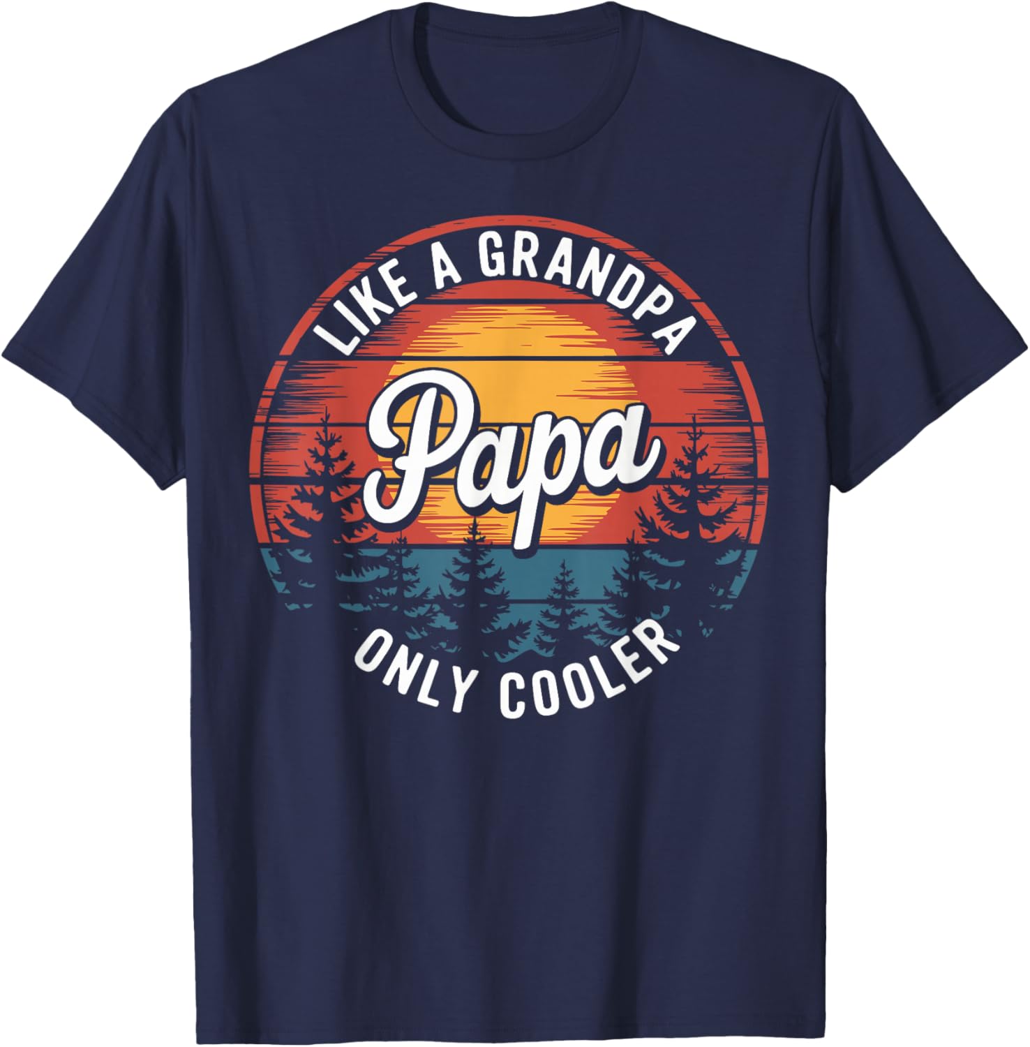 Cool Funny Dad T-Shirt Papa Like A Grandpa Definition Gift for Fathers - 18