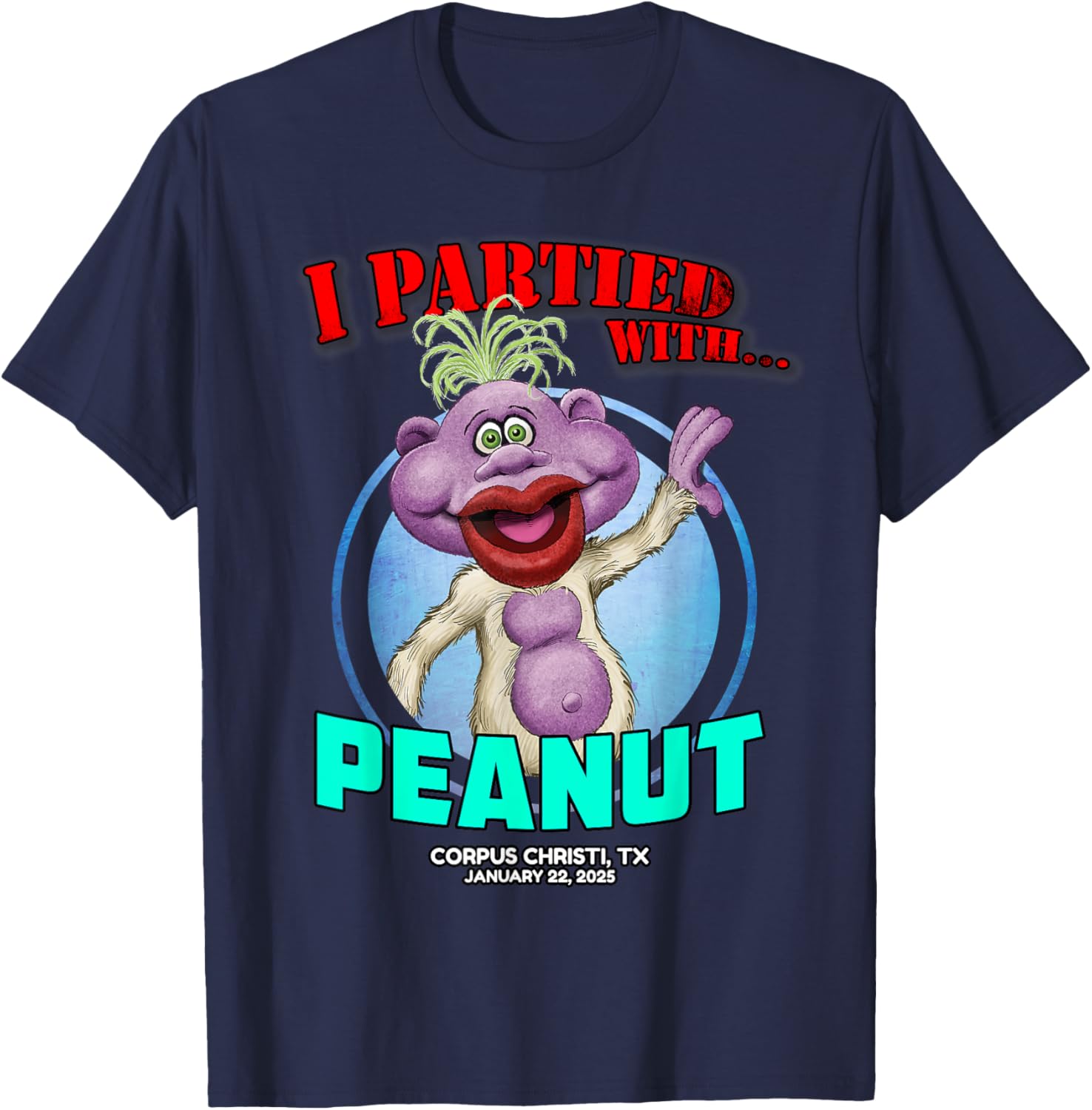 Jeff Dunham Peanut T-Shirt Black Limited Edition for Adults – Classic Fit - 3