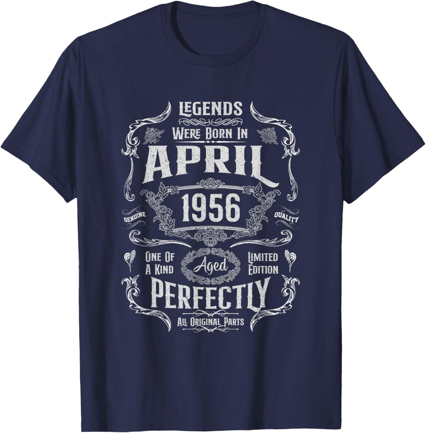 Vintage 69th Birthday Legends April 1956 T-Shirt for Memorable Celebrations - 10