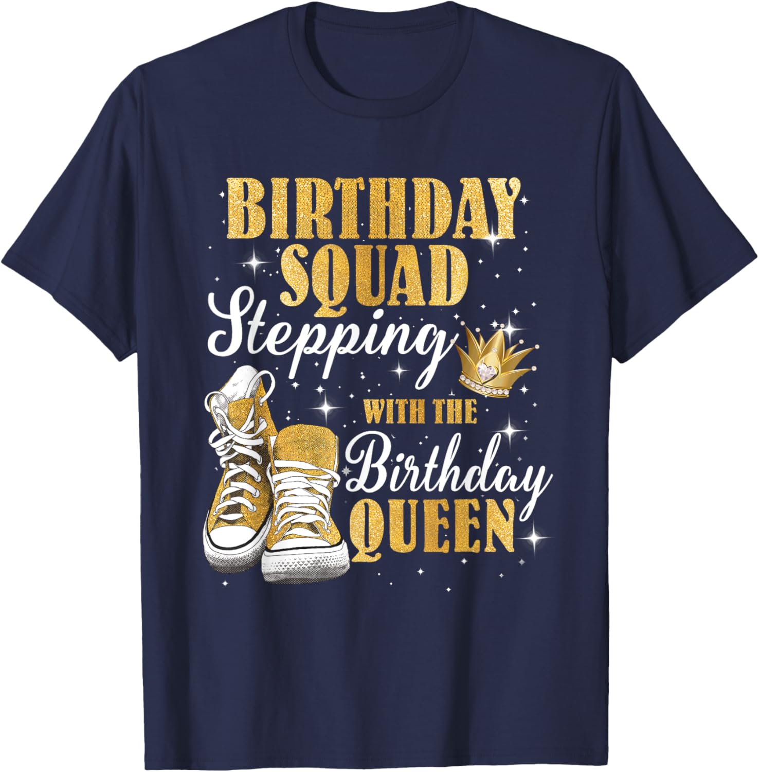 Birthday Queen T-Shirt with Diamond Crown for Celebrating in Style - 14