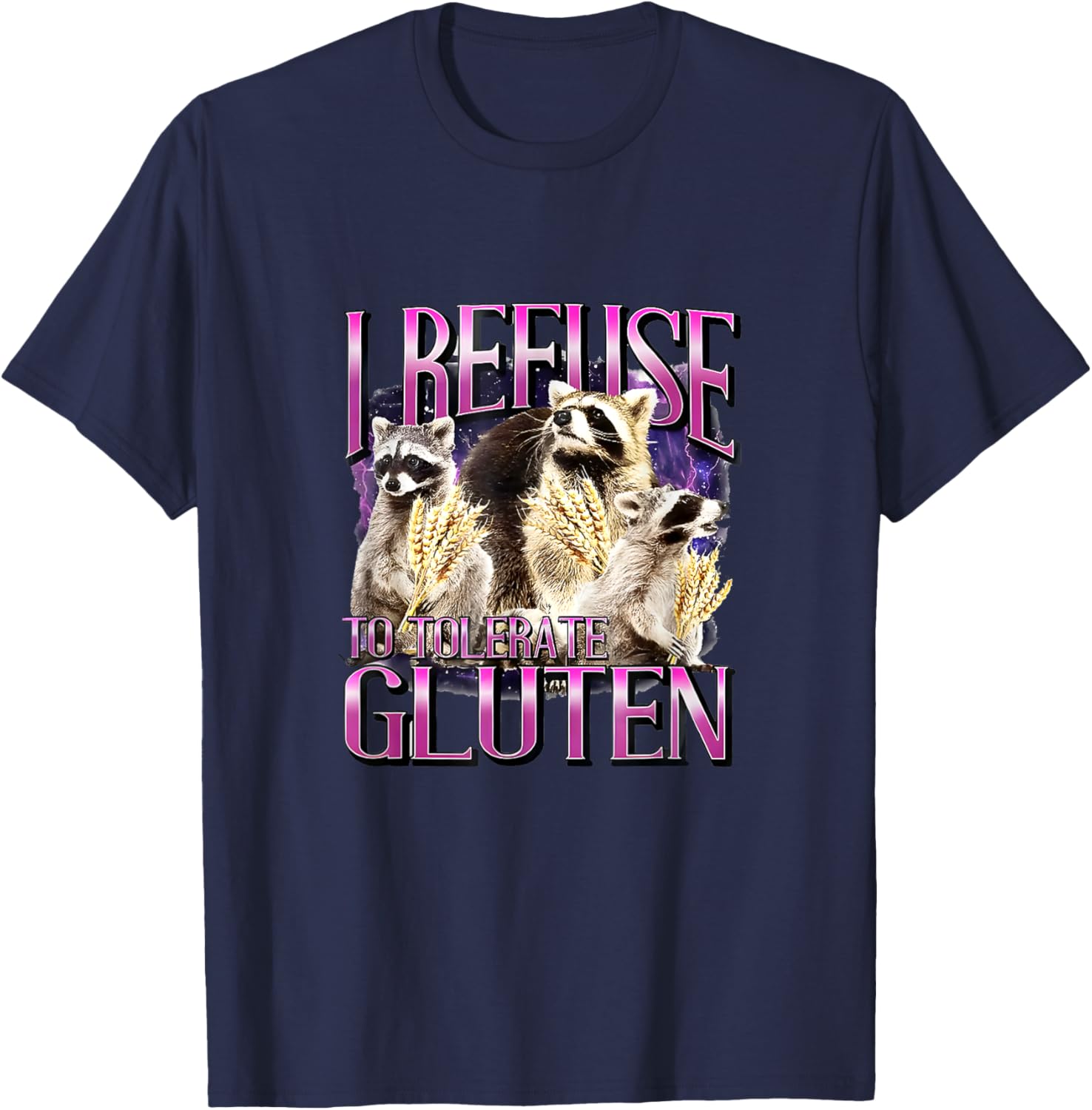 I Refuse To Tolerate Gluten T-Shirt Fun Gluten-Free Apparel - 8