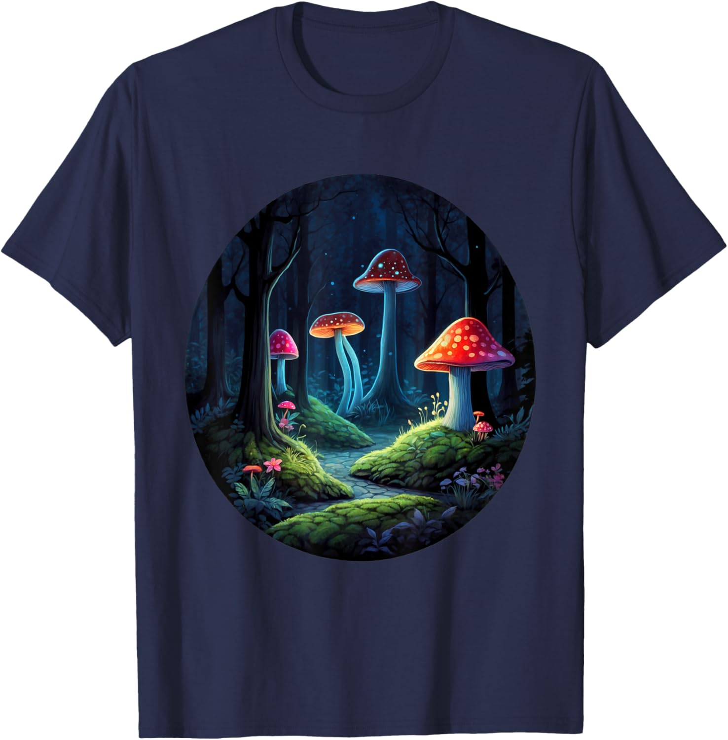 Magical Forest Mushrooms Kids T-Shirt | Whimsical Enchanting Design - 4