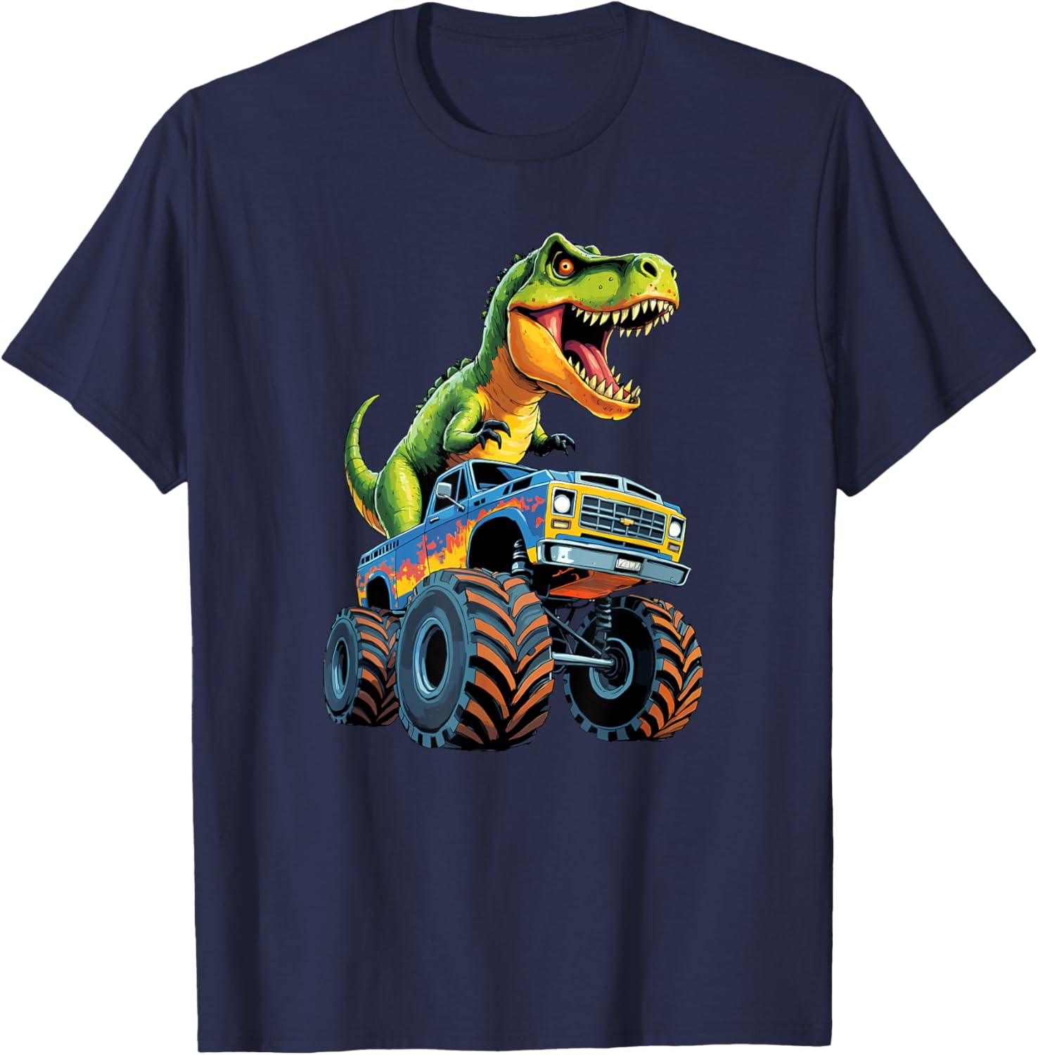 Monster Truck Dinosaur Birthday Party T-Shirt for Boys - Fun & Exciting! - 4