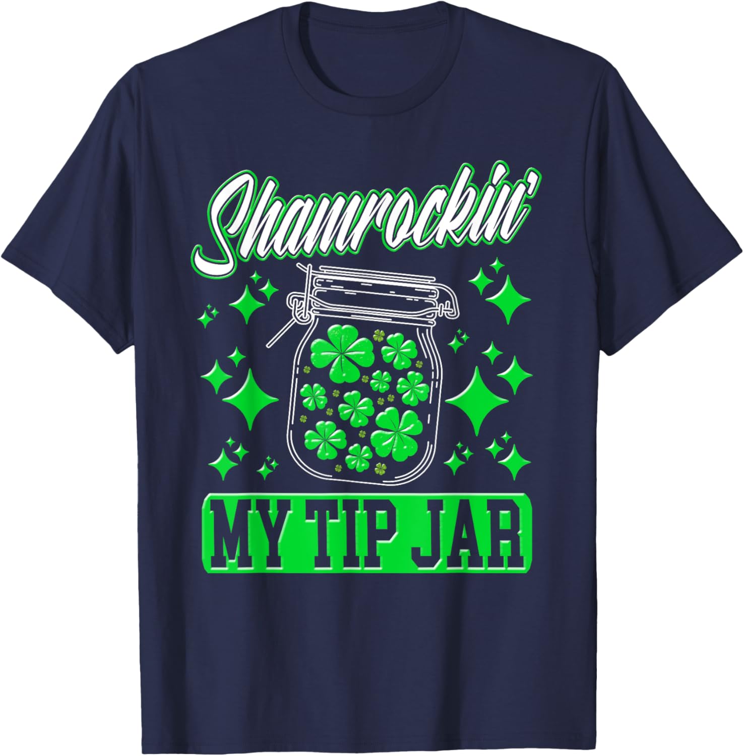 Funny St Patricks Day T-Shirt for Waitstaff – Lucky Tips Design - 2