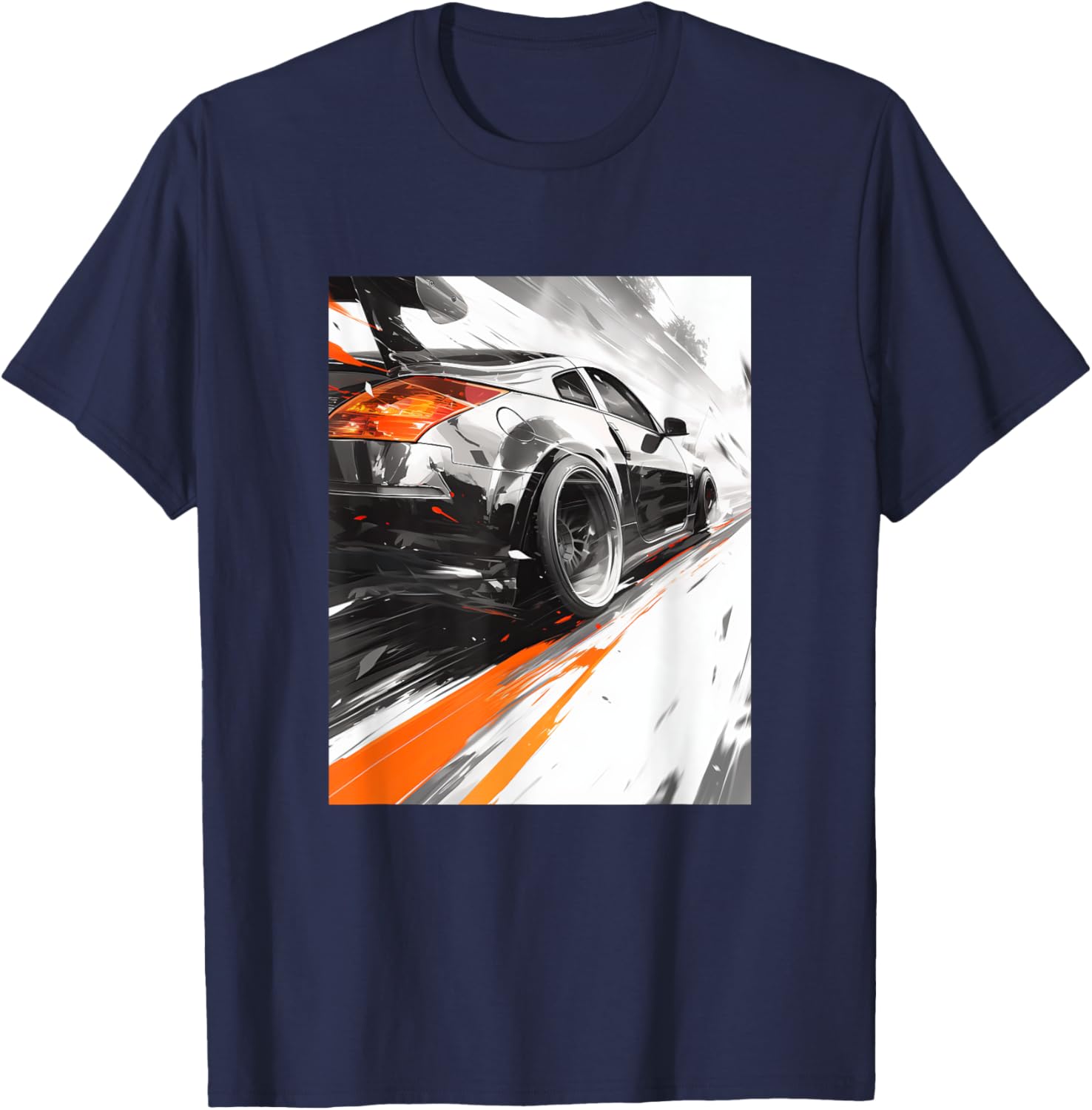 JDM Race 350 Z33 Tuning Drift Import Graphic T-Shirt for Car Enthusiasts - 16