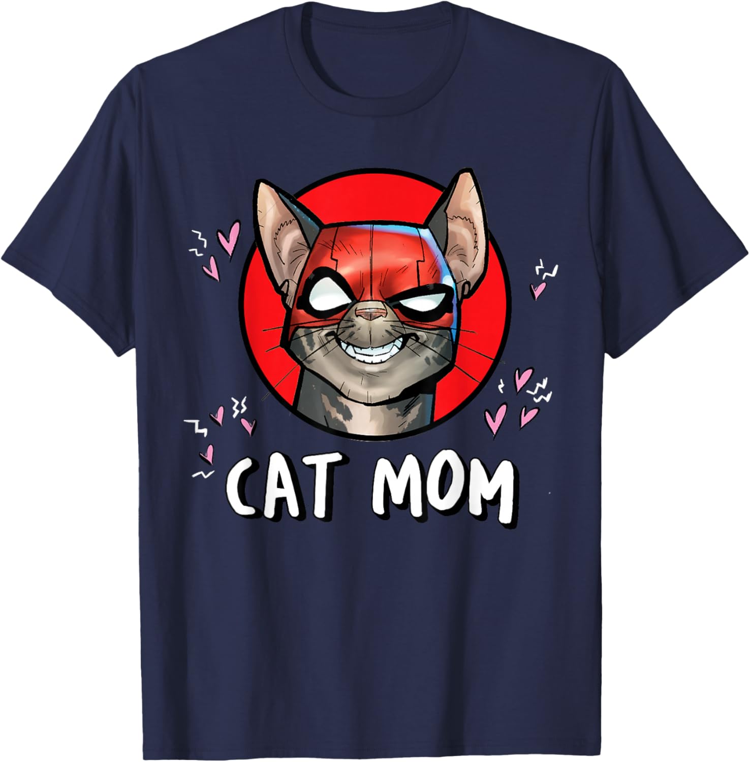 Funny Deadpool Catpool T-Shirt for Cat Moms - Marvel Super Heroes Pet Apparel - 8