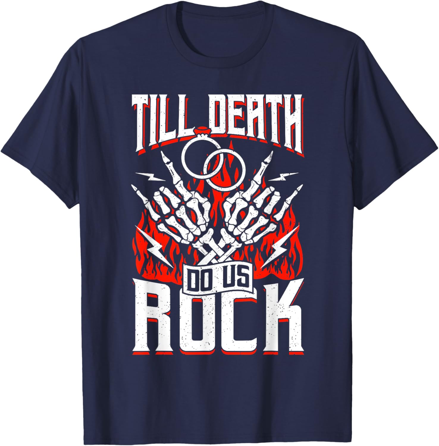 Rock N Roll Bride Guitar Wedding Theme T-Shirt for Fun Weddings - 4