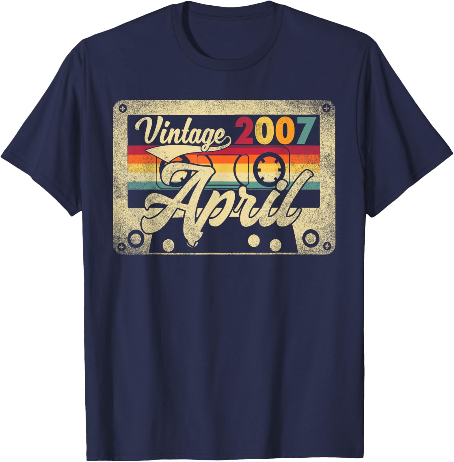 Funny Vintage April 2007 18th Birthday Retro T-Shirt for Celebration - 10