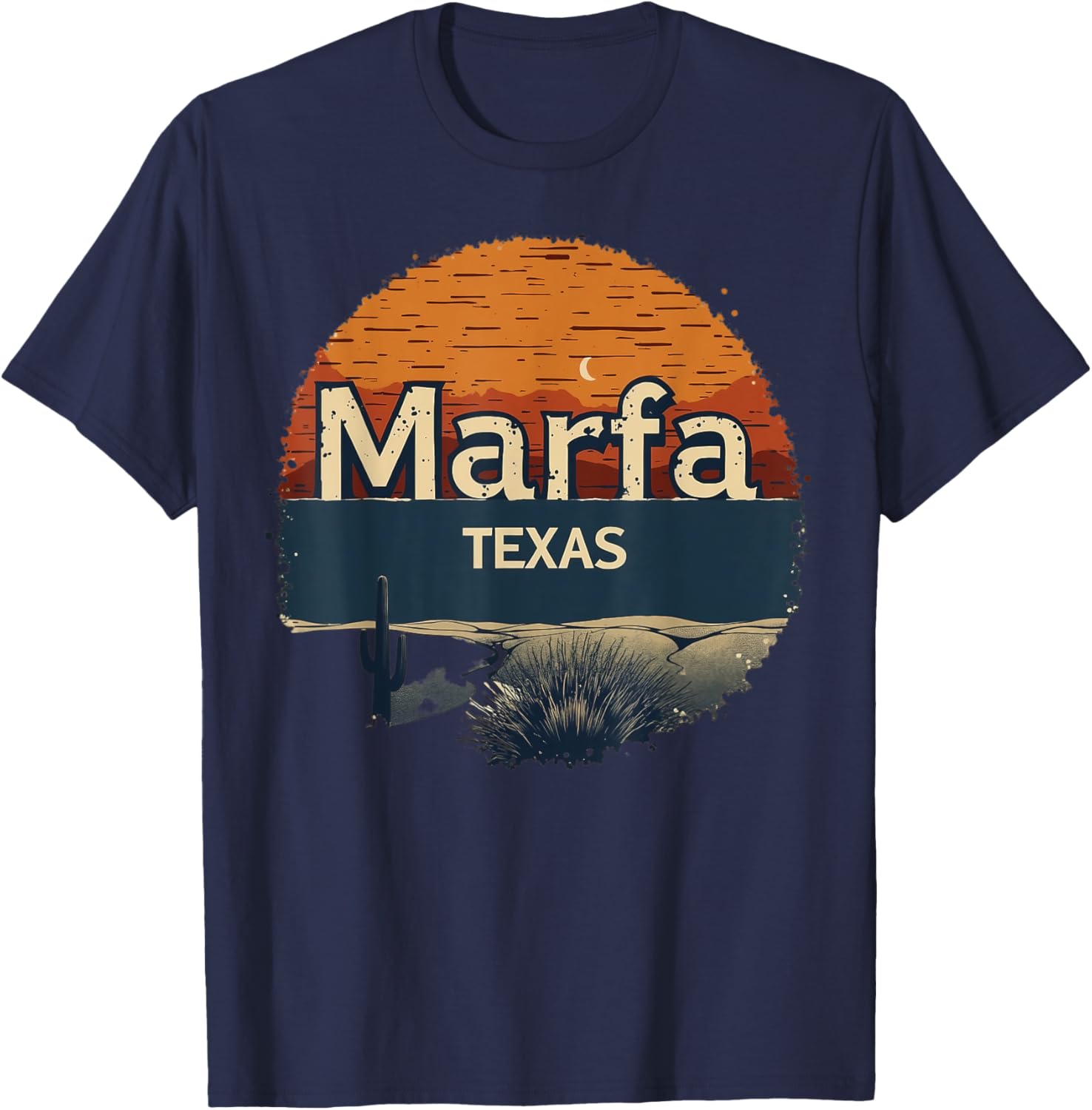Marfa Texas Desert Sunset Graphic Tee - Stylish Casual Wear for All - 2