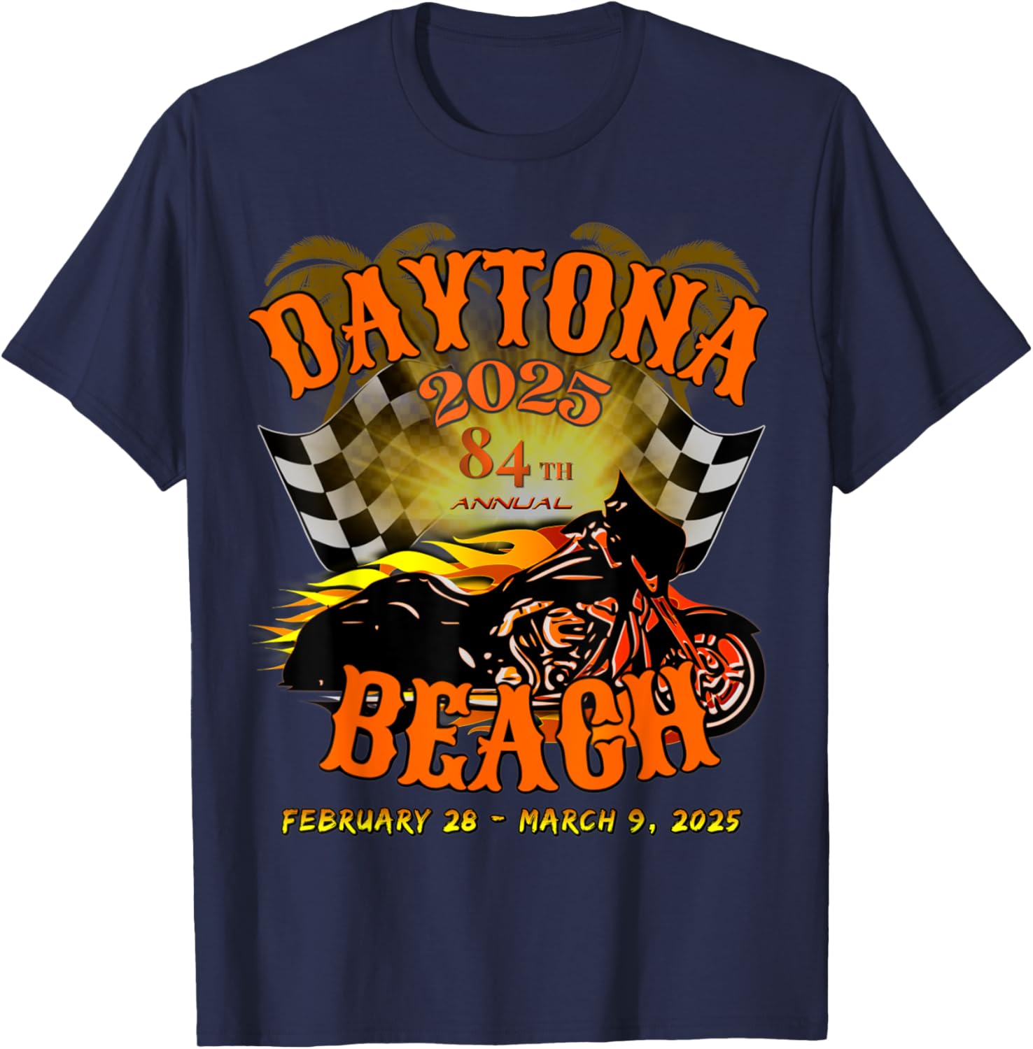 Bike Week 2025 Vintage Rally T-Shirt 84th Annual Event Apparel - 2