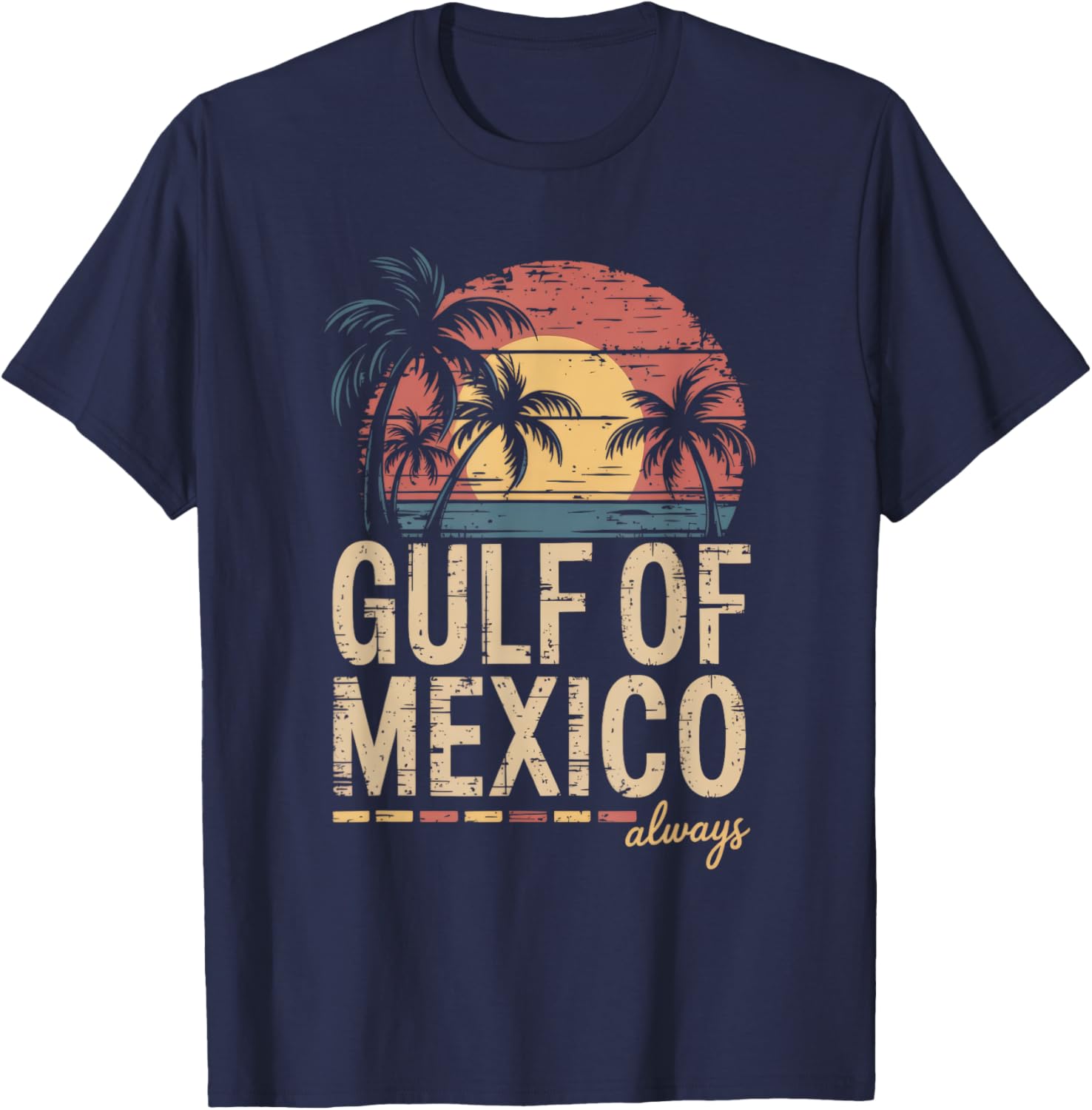 Retro Gulf of Mexico T-Shirt Vintage Style for Beach Lovers and Travelers - 2
