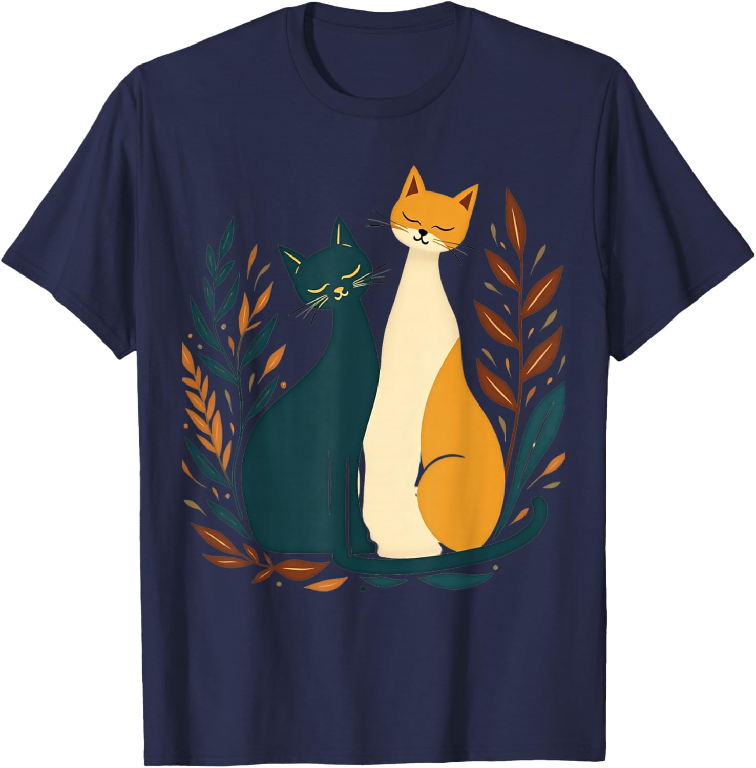 Vintage Mid-Century Modern Cat T-Shirt 50s 60s Retro Style Apparel - 24