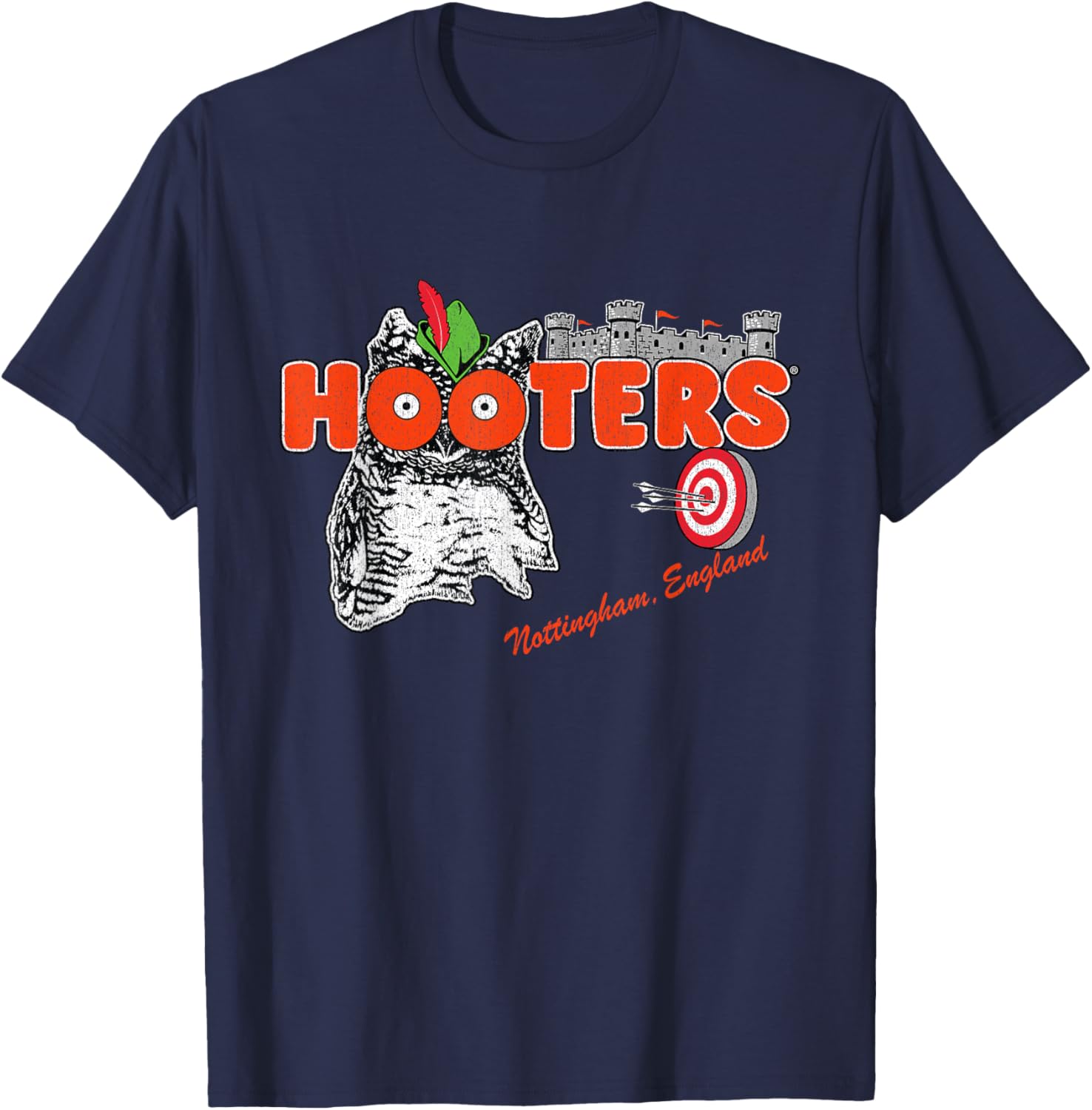 Hooters Birmingham England T-Shirt for Casual Wear and Fan Gear - 1