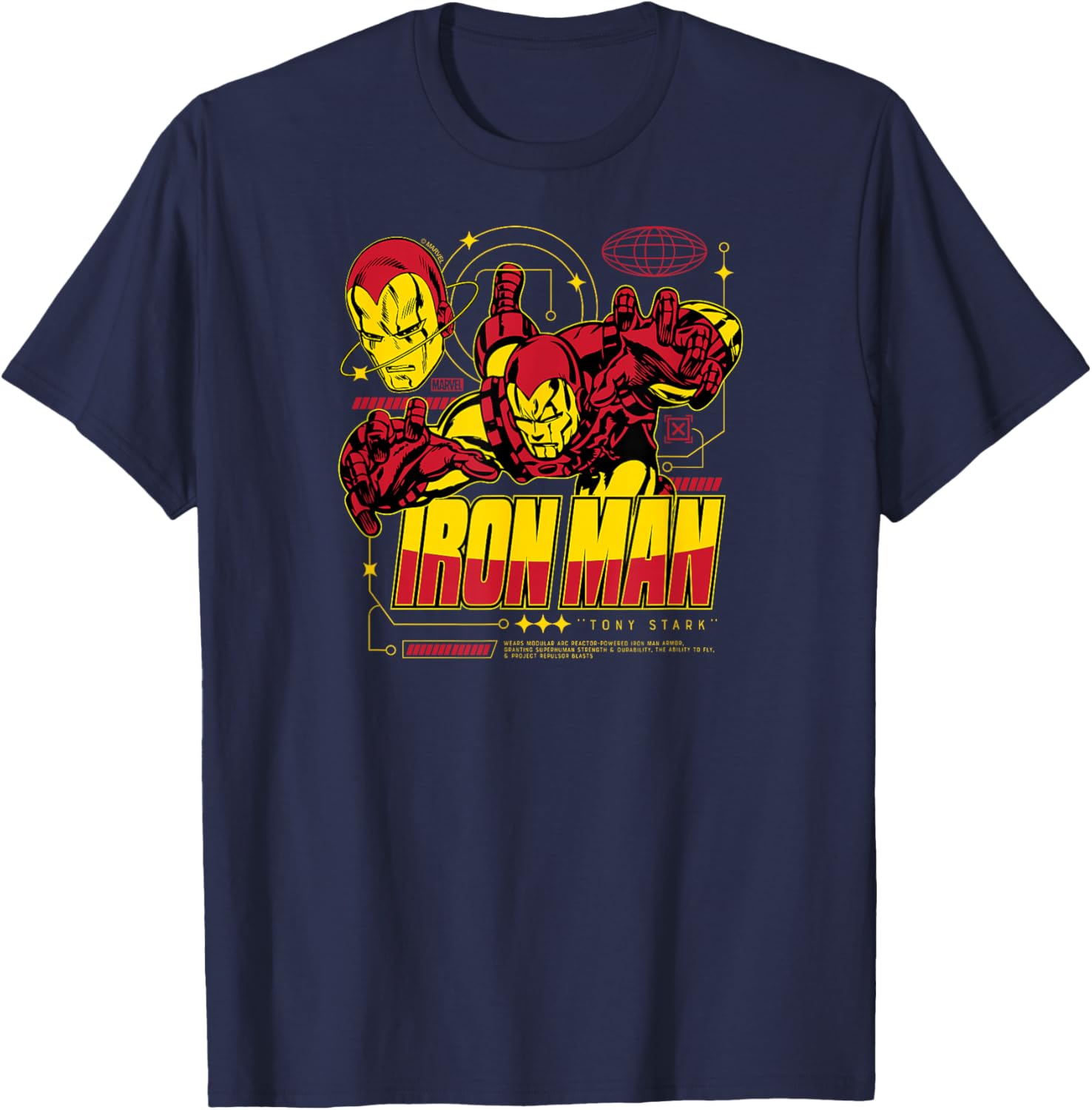 Iron Man Dark Digital T-Shirt for Superhero Fans - Stylish Comfort Wear - 7