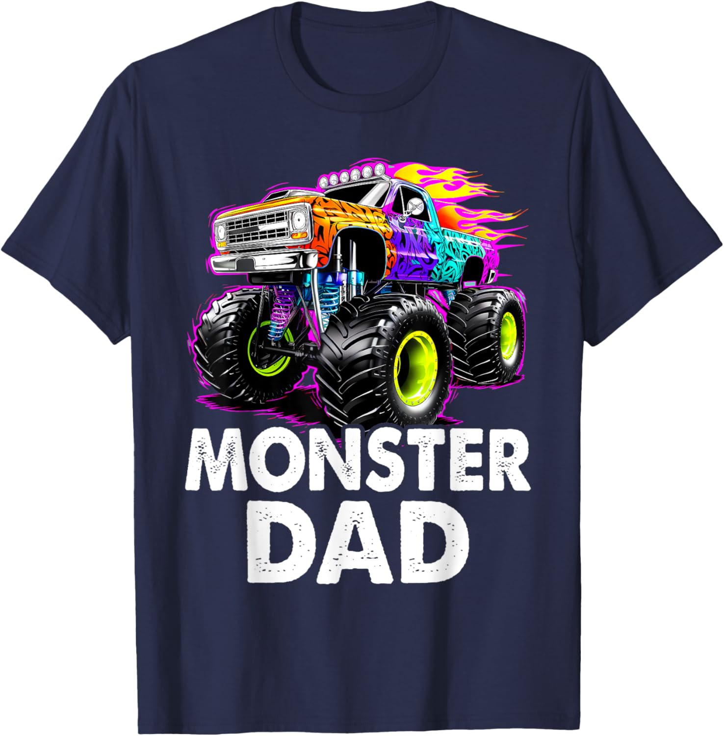 Monster Dad T-Shirt for Monster Truck Lovers - Cool Graphic Tee - 9