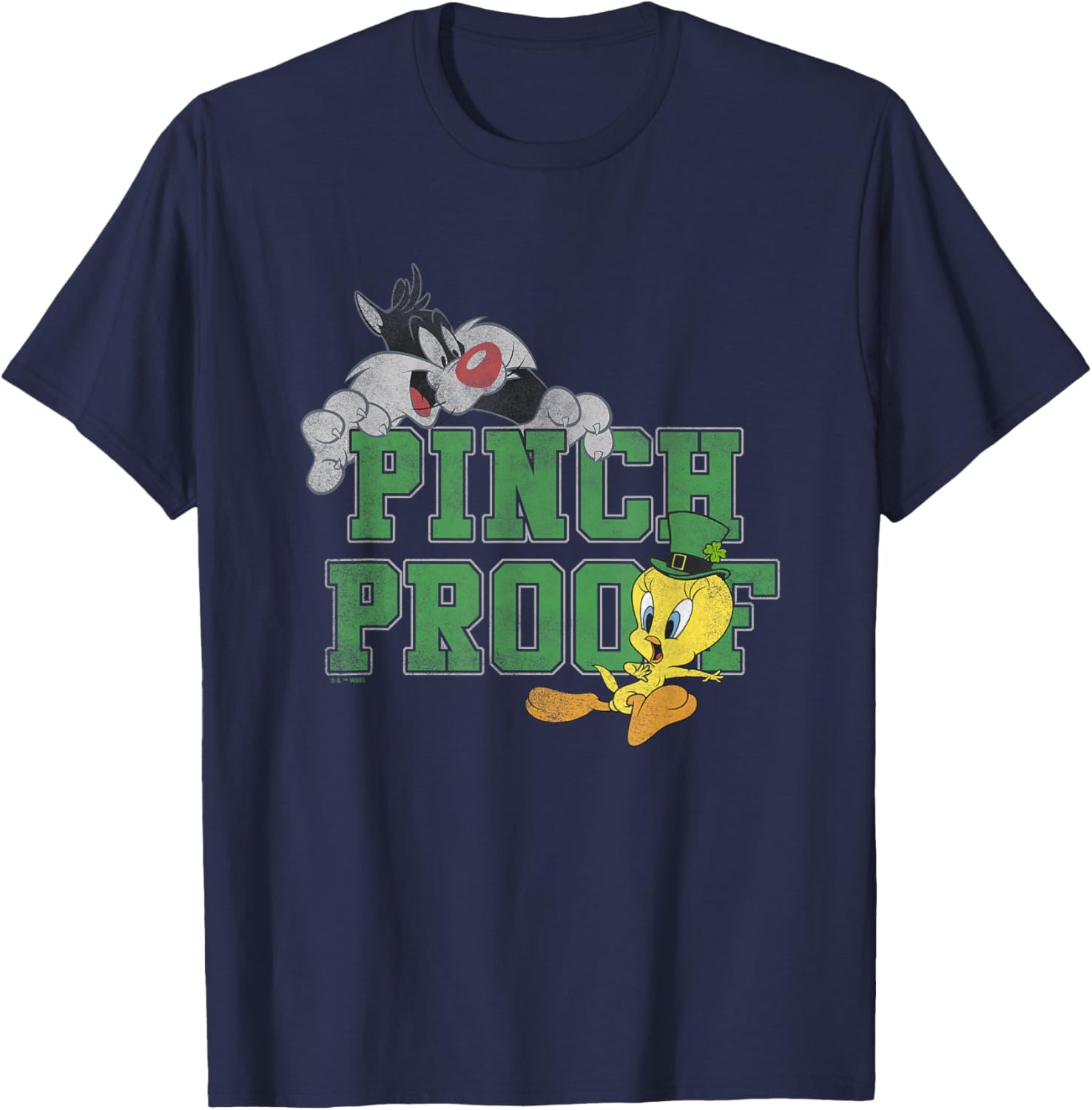 Looney Tunes St. Patrick's Day Cat and Mouse Pinch Proof T-Shirt - 5