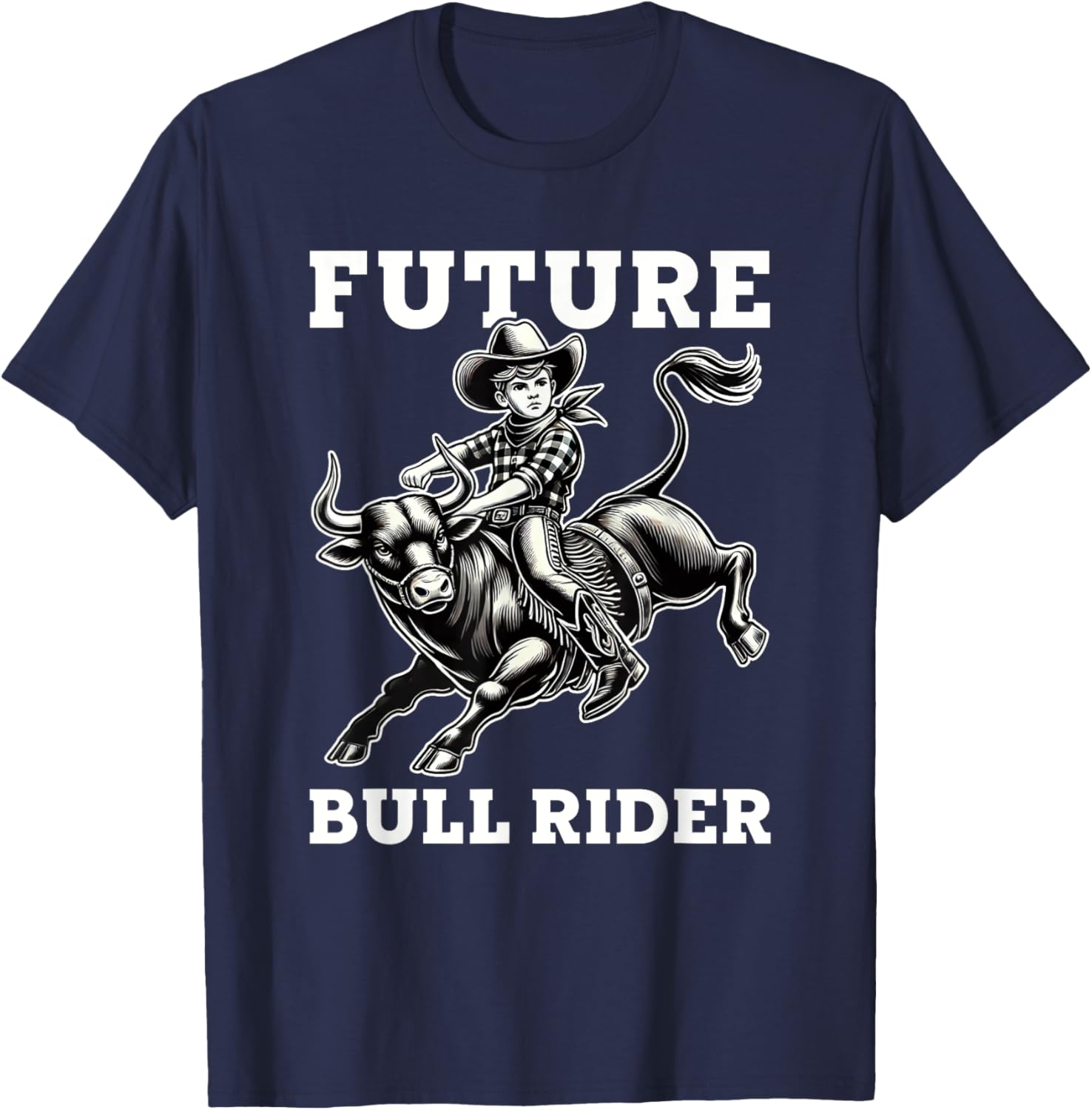 Future Bull Rider Boys Rodeo T-Shirt for Kids, Fun and Stylish Apparel - 2