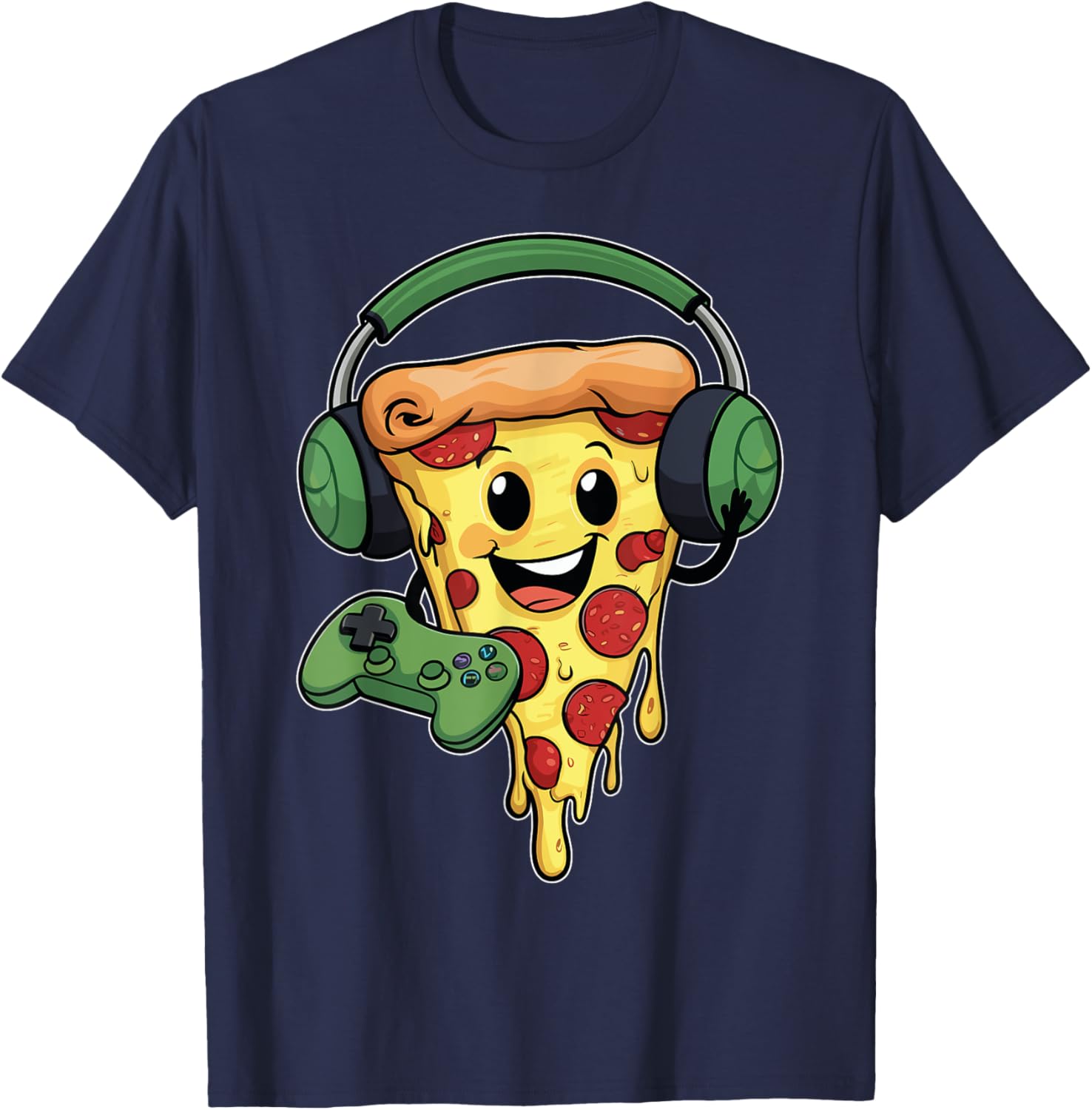 Funny Gamer Pizza Lovers T-Shirt for Video Game Enthusiasts - 21