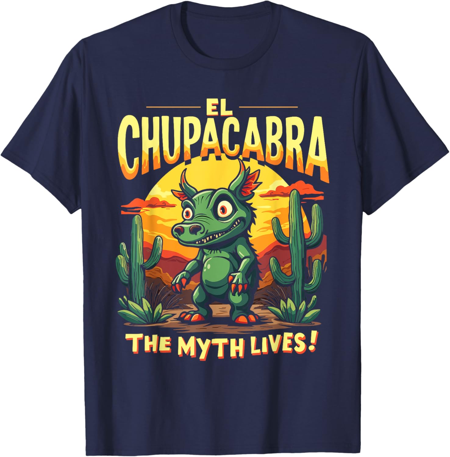 El Chupacabra Adventure T-Shirt for Myth Lovers and Vampire Fans - 5