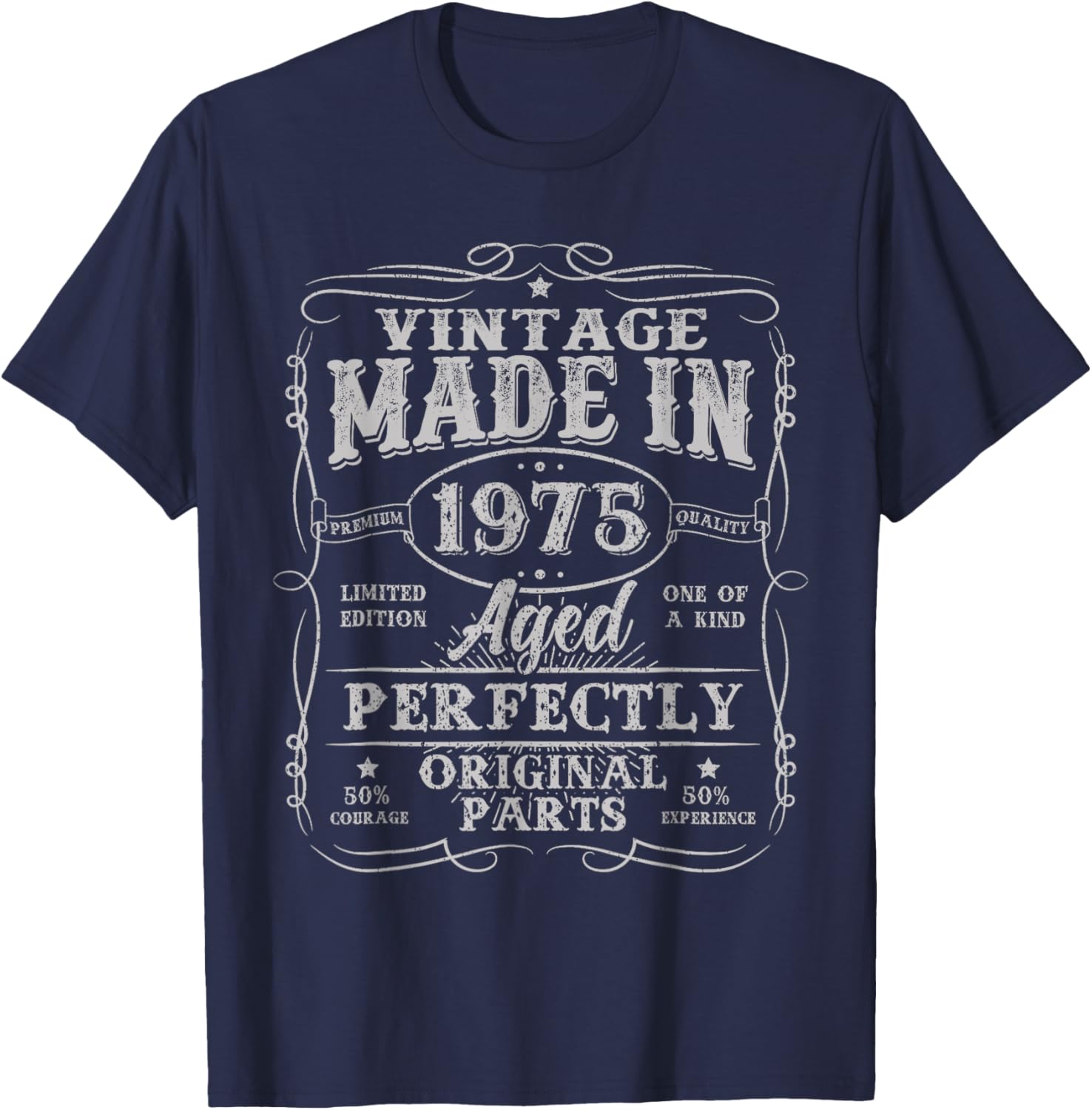 Vintage 50th Birthday T-Shirt for Men Made in 1975 Unique Gift - 12