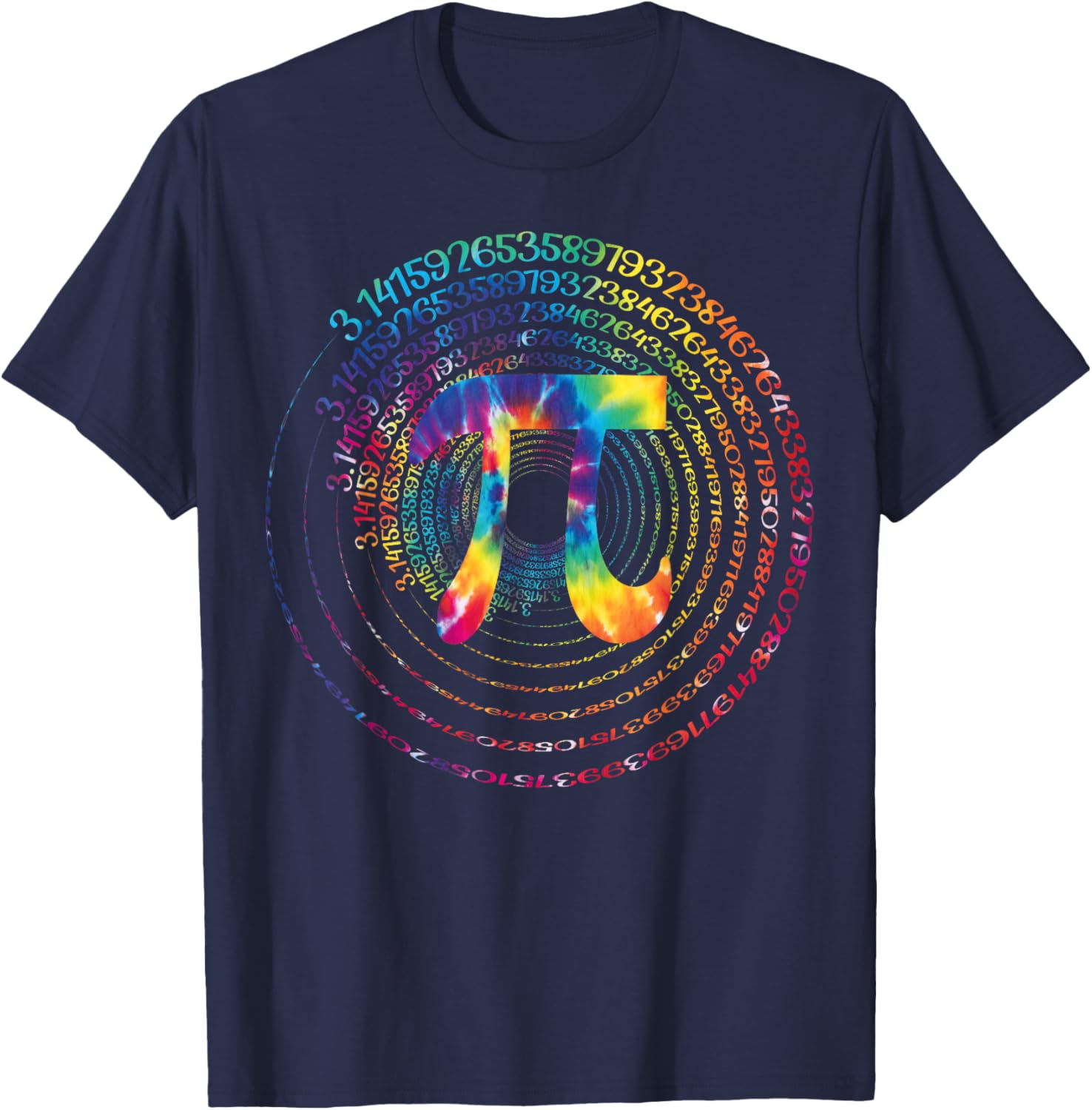 Funny Pi Day Tie Dye T-Shirt - Celebrate Math with 3.14 Style! - 3