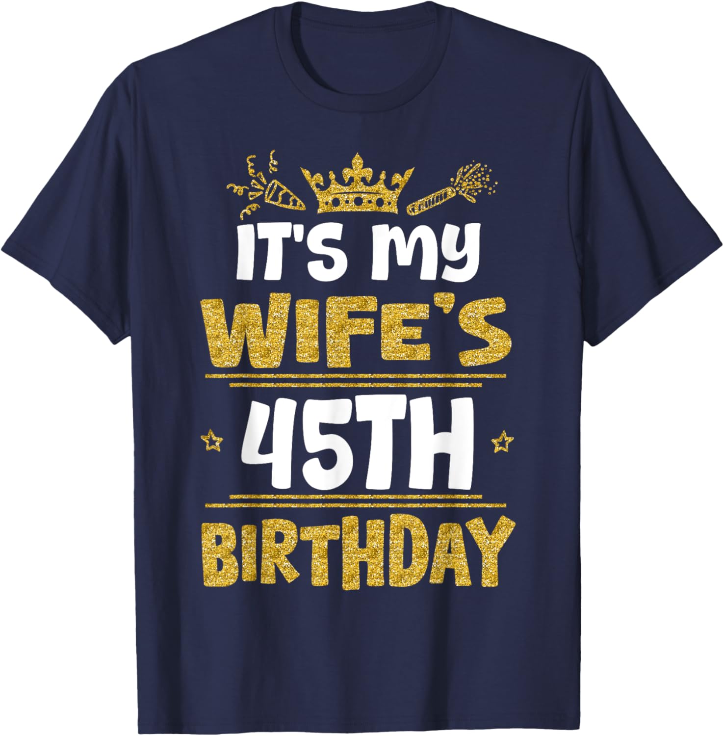 Happy Wife's 45th Birthday T-Shirt Vintage 1980 Gift for Her - 15