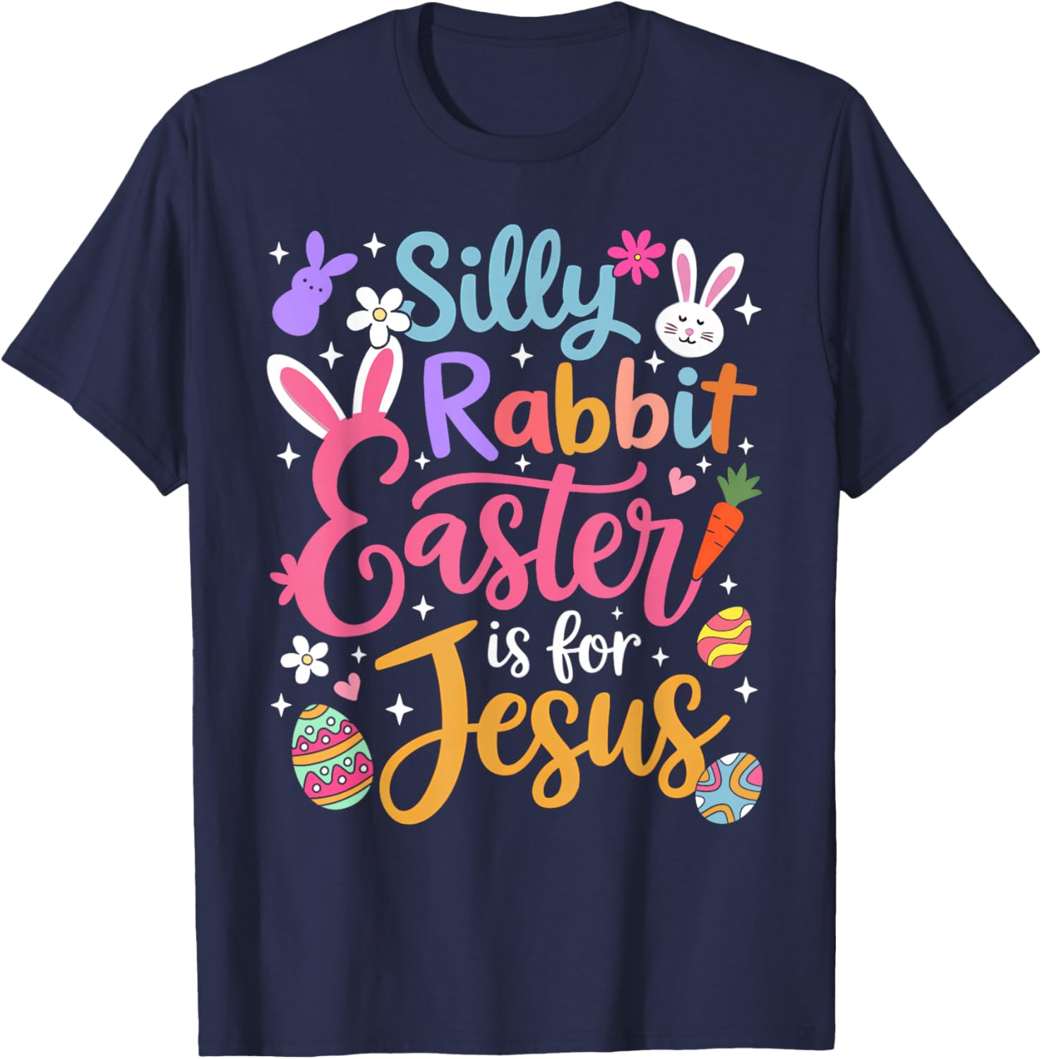 Silly Rabbit Easter Is For Jesus Christian T-Shirt for Faithful Celebrations - 5