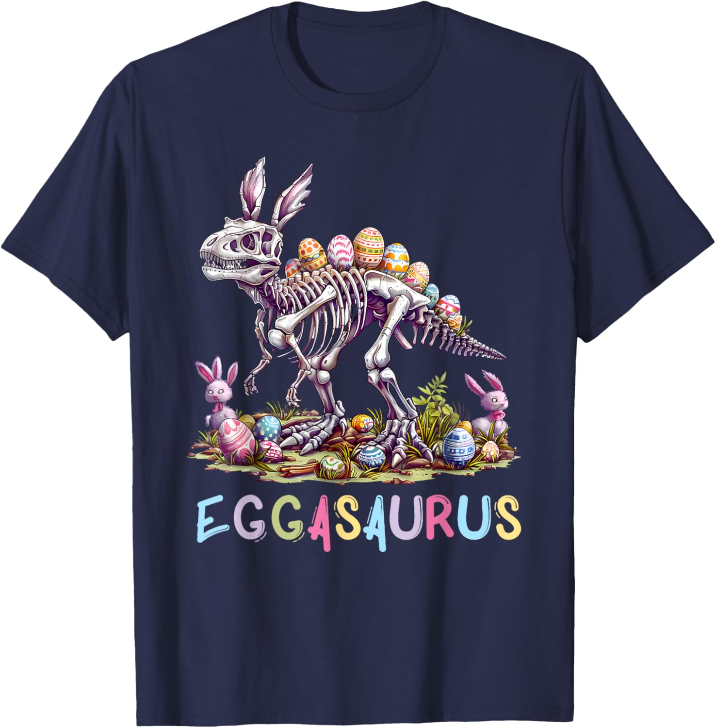 Eggasaurus Dinosaur Toddler T-Shirt for Boys - Fun Easter Stegosaurus Design - 6