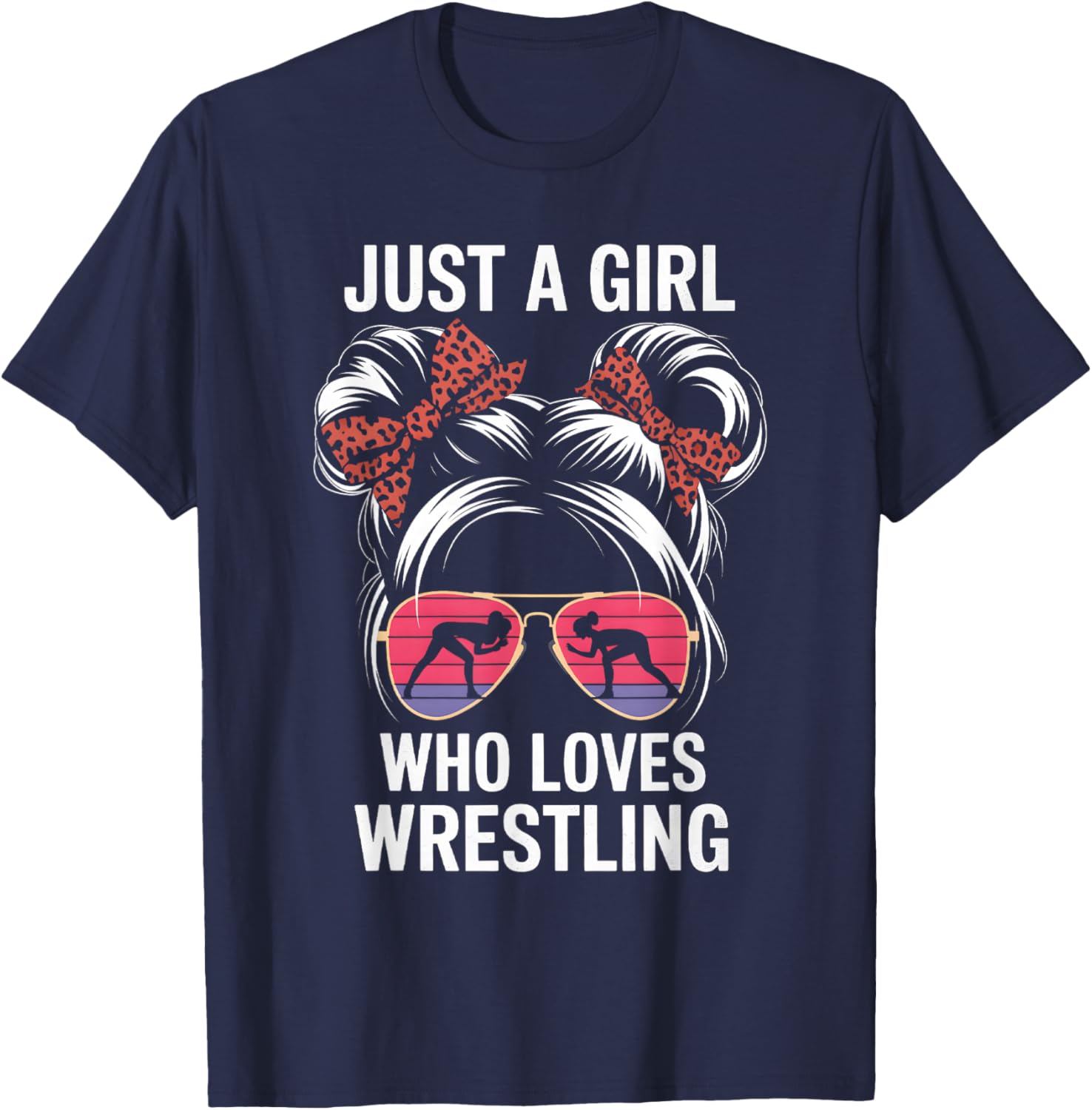 Just a Girl Who Loves Wrestling T-Shirt for Girls - Perfect Gift for Fans - 1