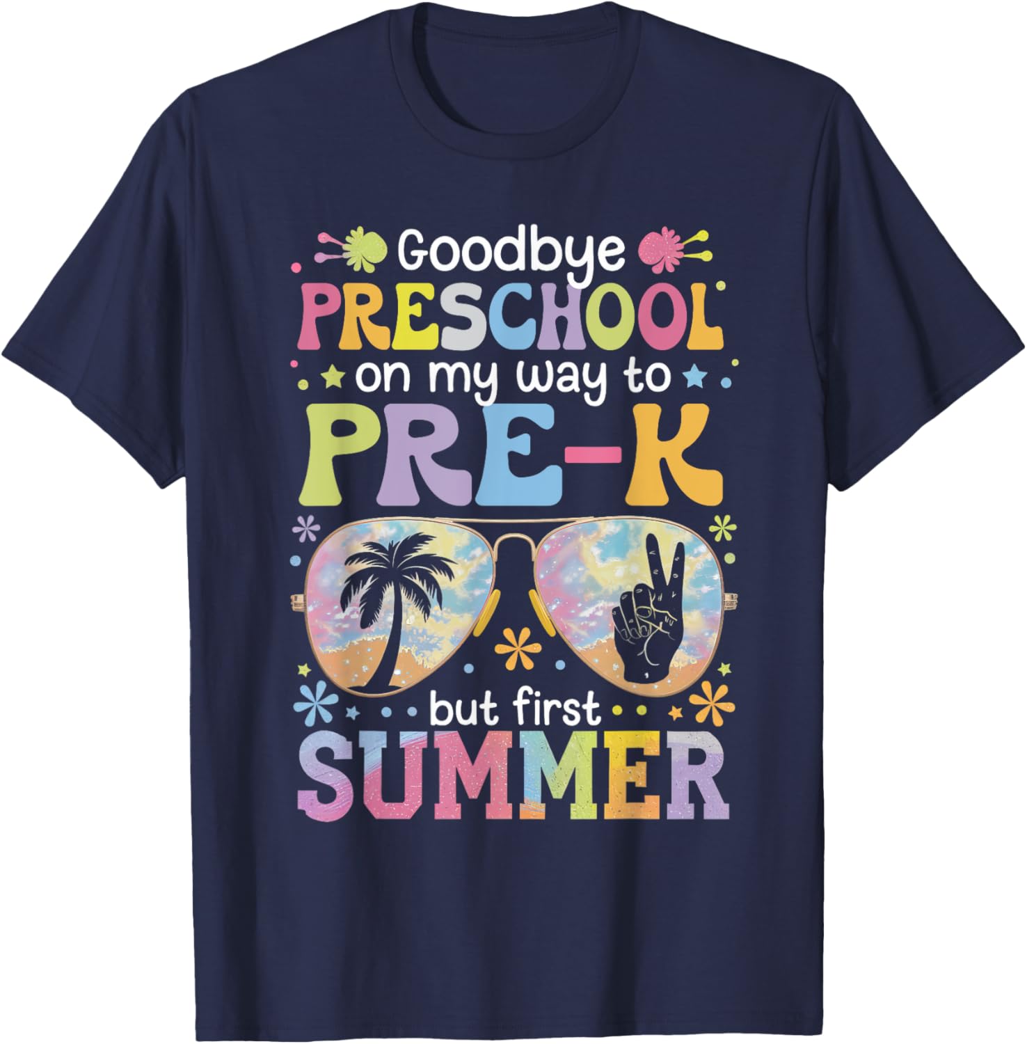 Goodbye Preschool Pre-K Last Day of School Fun T-Shirt for Kids - 8