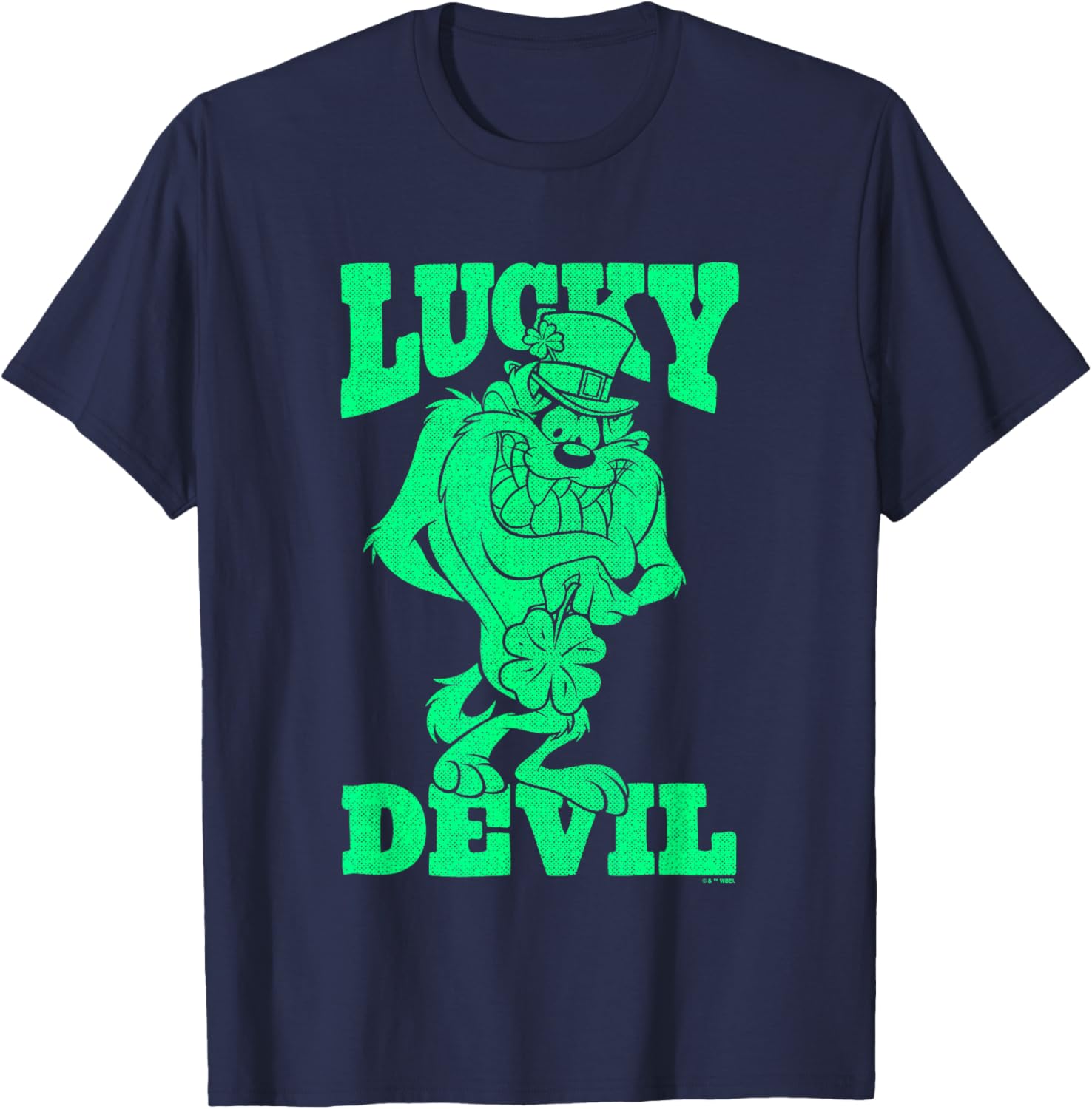 Looney Tunes St. Patrick's Day Retro Taz Lucky Devil T-Shirt for Fun - 2