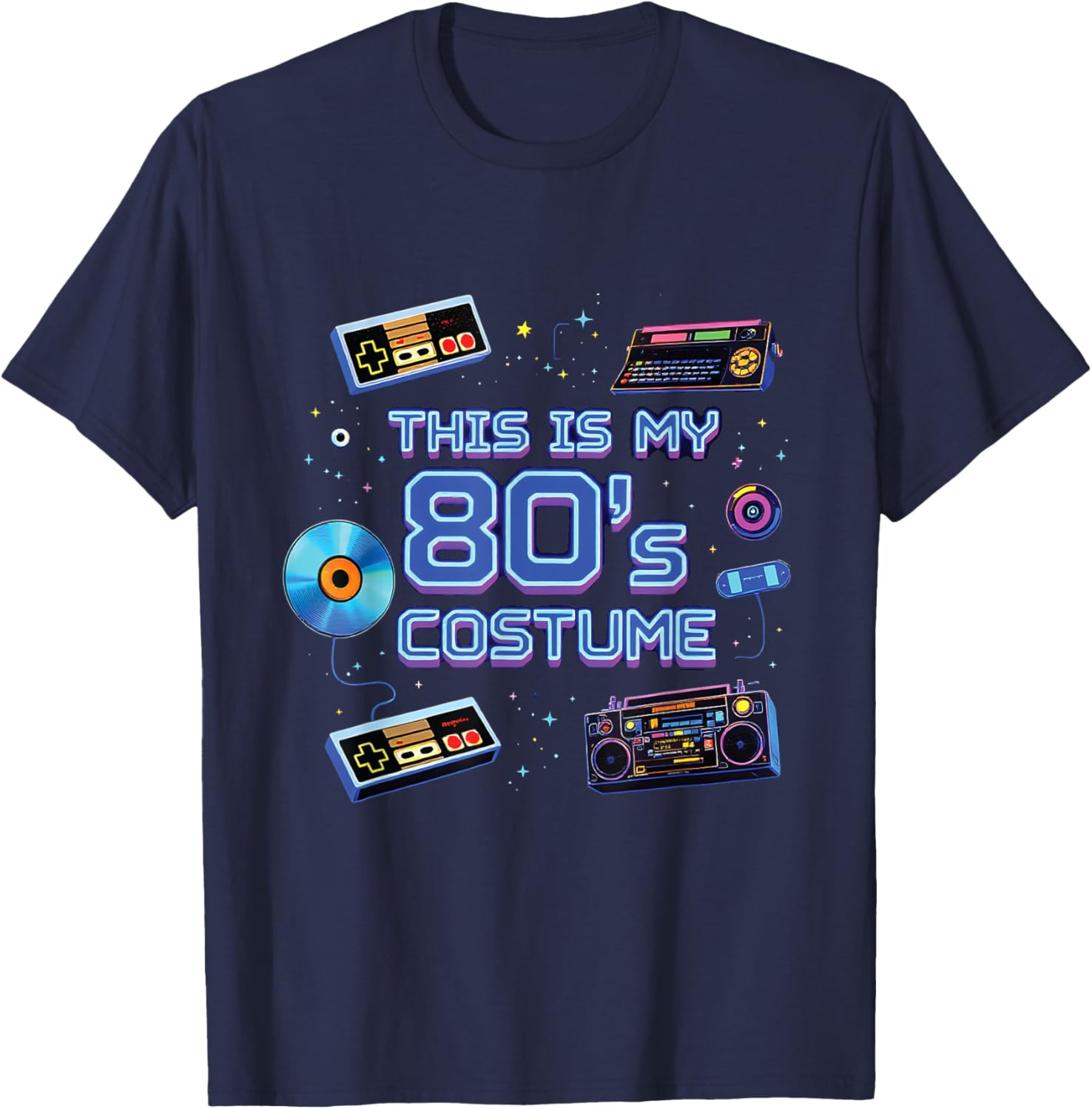 Retro 80s Nostalgia T-Shirt for Fun Memories and Costume Parties - 3