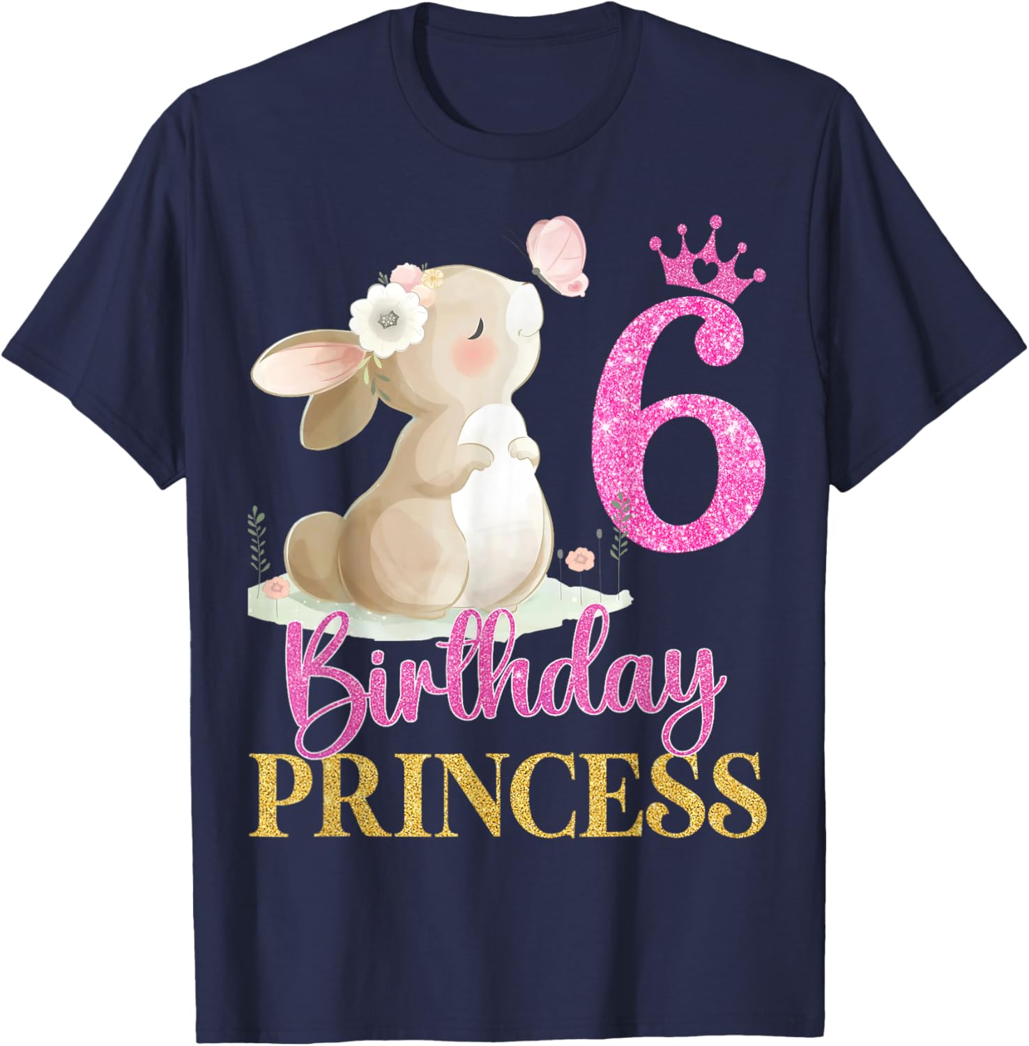 Adorable Rabbit Princess T-Shirt for 6th Birthday Girls - Perfect Gift! - 9