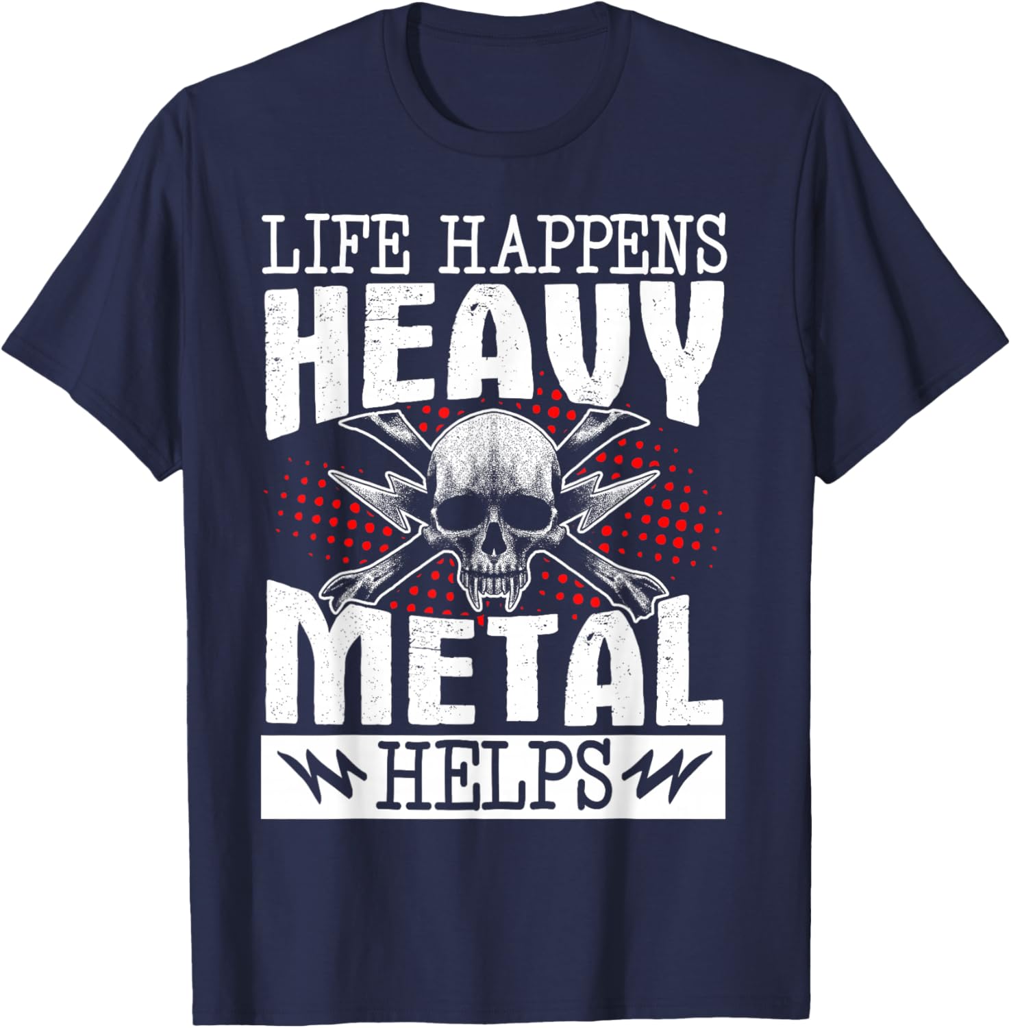 Heavy Metal Helps T-Shirt for Music Lovers - Fun Casual Wear - 5