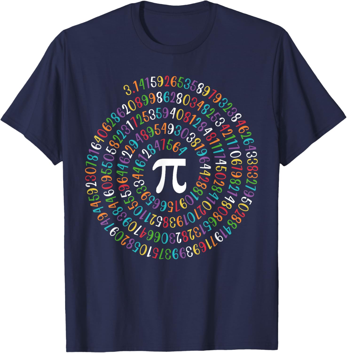 Happy Pi Day Spiral Math T-Shirt for Math Lovers 3.14 Humor - 11