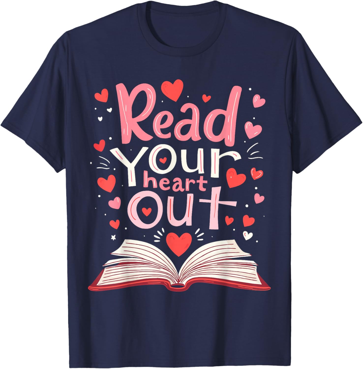 Read Your Heart Out Teacher Valentine's Day T-Shirt for Book Lovers - 4