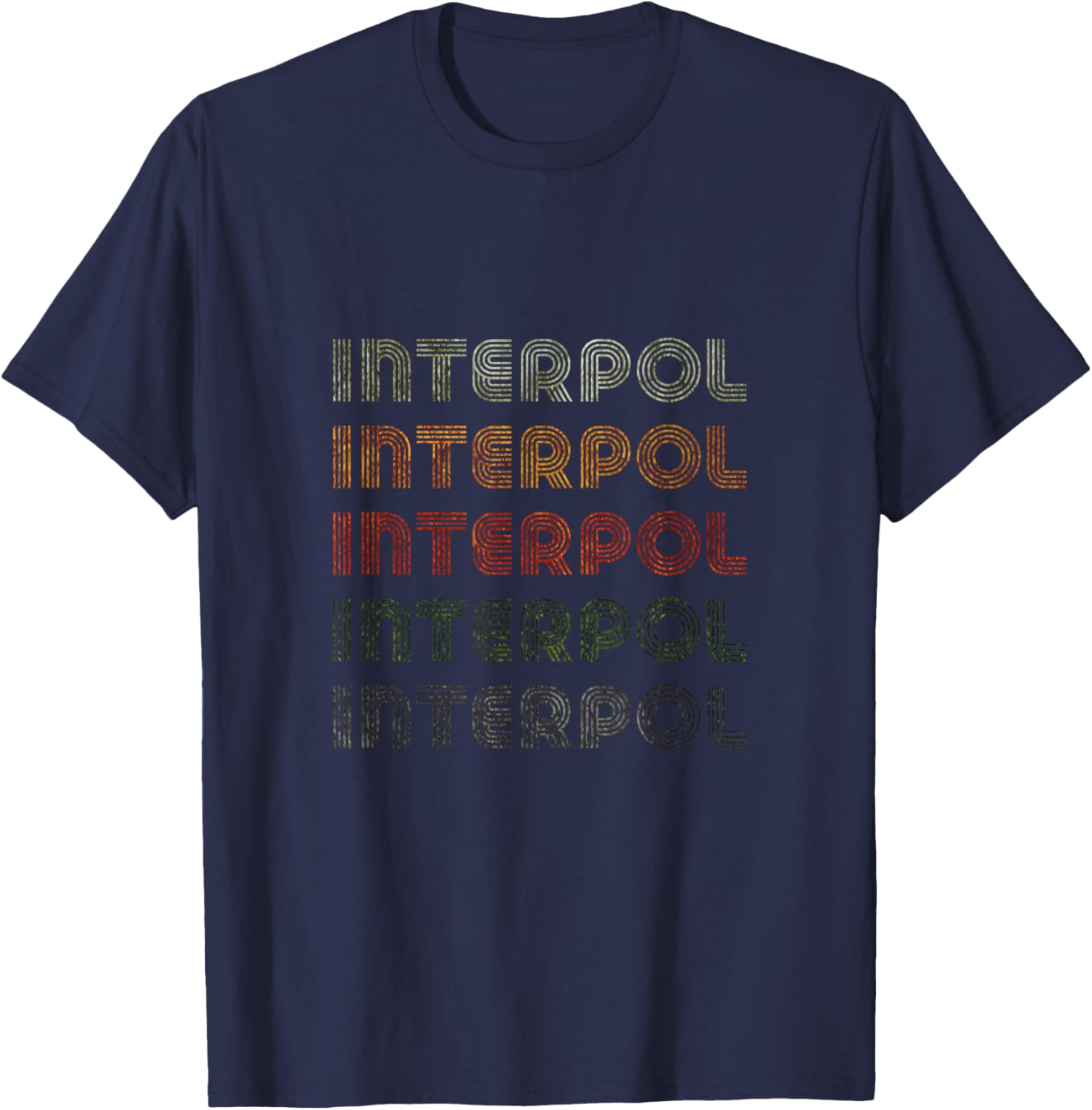 Vintage Black Interpol T-Shirt with Love Heart Design for Grunge Style Fans - 1