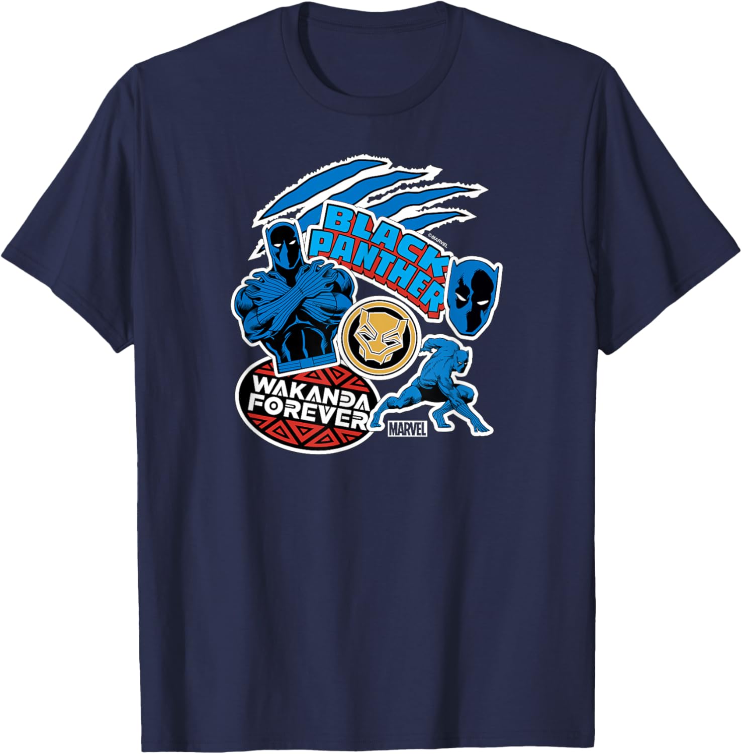 Black Panther Stickers T-Shirt for Fans - Stylish Graphic Tee - 5