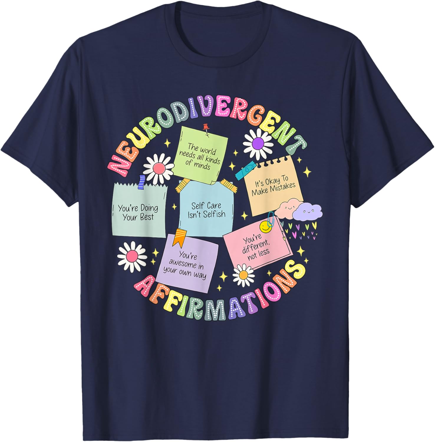 Neurodivergent Affirmations T-Shirt for Autism Awareness and Love - 18