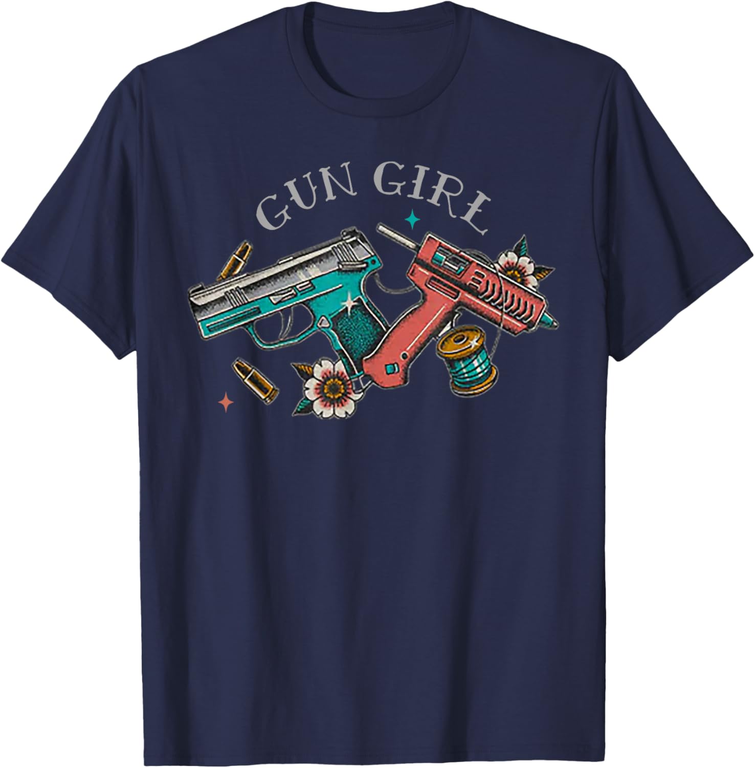 Gun Girl T-Shirt for Women - Stylish Clothing with Bold Graphic Design - 13