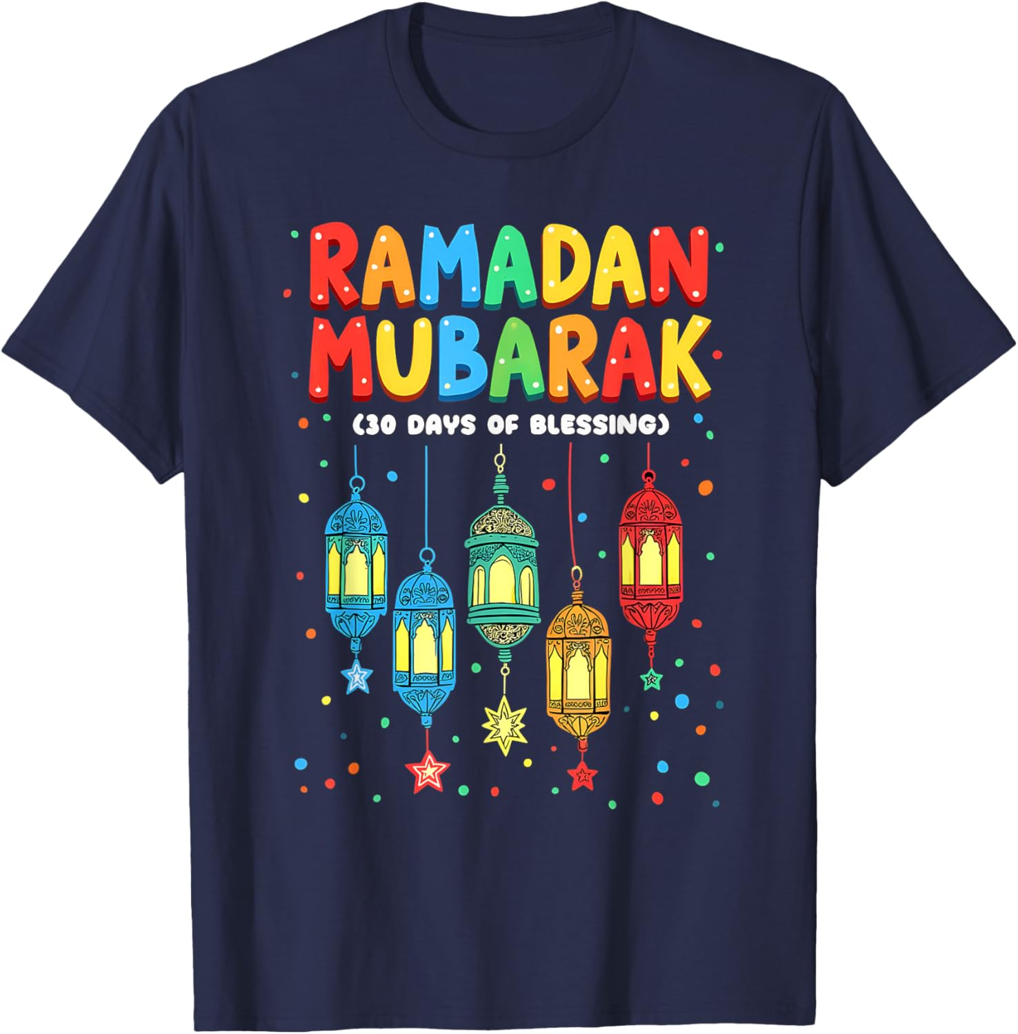 Happy Ramadan Boys Youth T-Shirt for Kids - Fun and Festive Apparel - 1