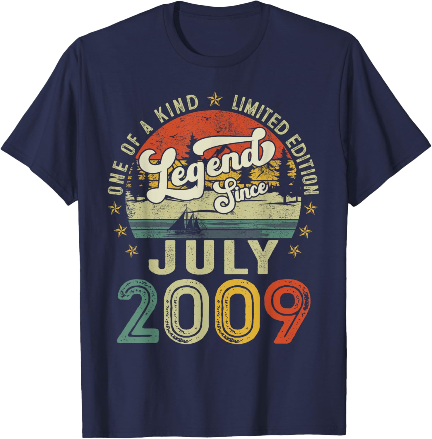 Legend Since July 2009 Retro 16th Birthday T-Shirt for Boys and Girls - 2