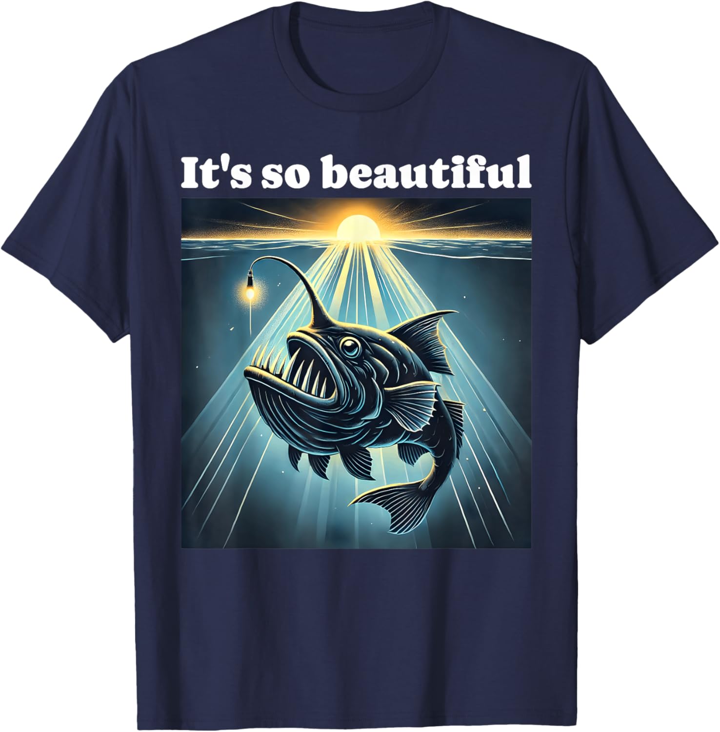 Anglerfish Found The Light T-Shirt for Ocean Lovers and Fishing Fans - 14
