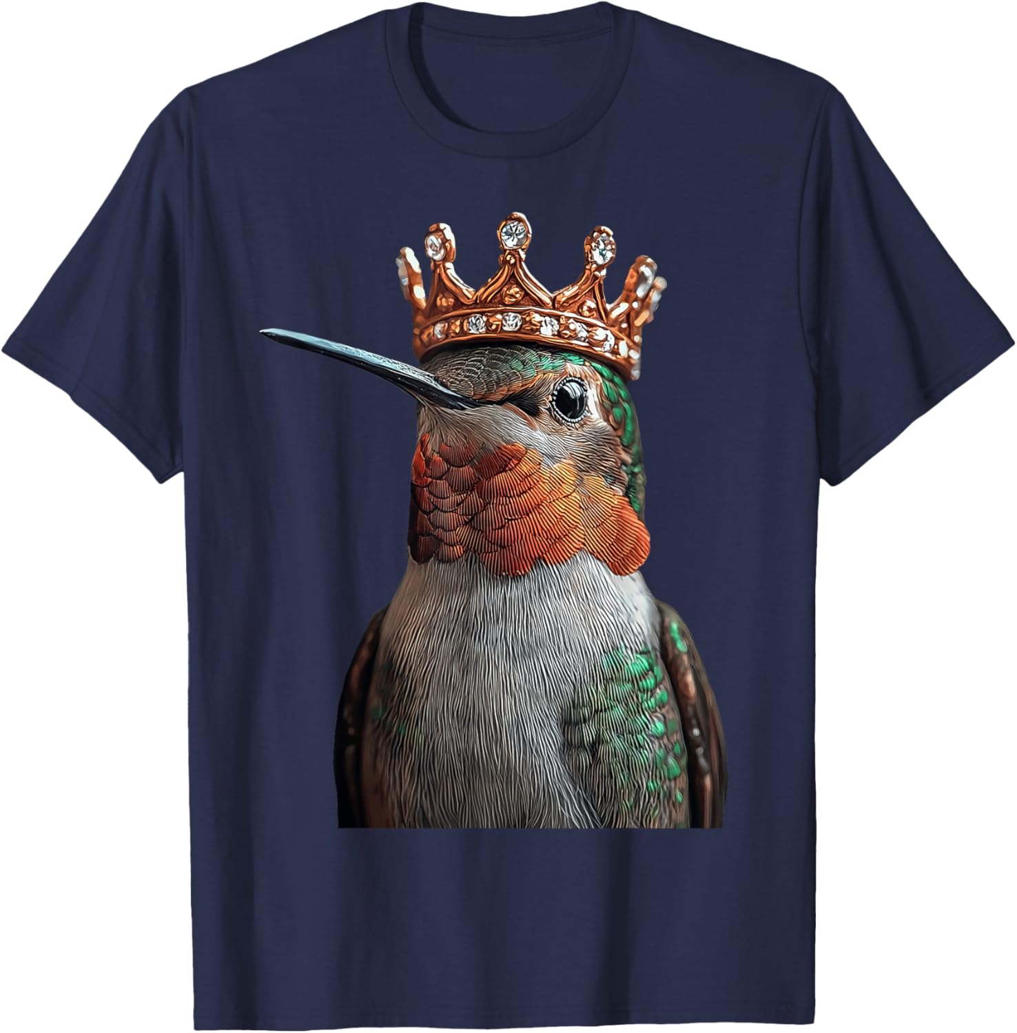 Hummingbird Crown T-Shirt for Nature Lovers - Stylish and Comfortable Design - 22