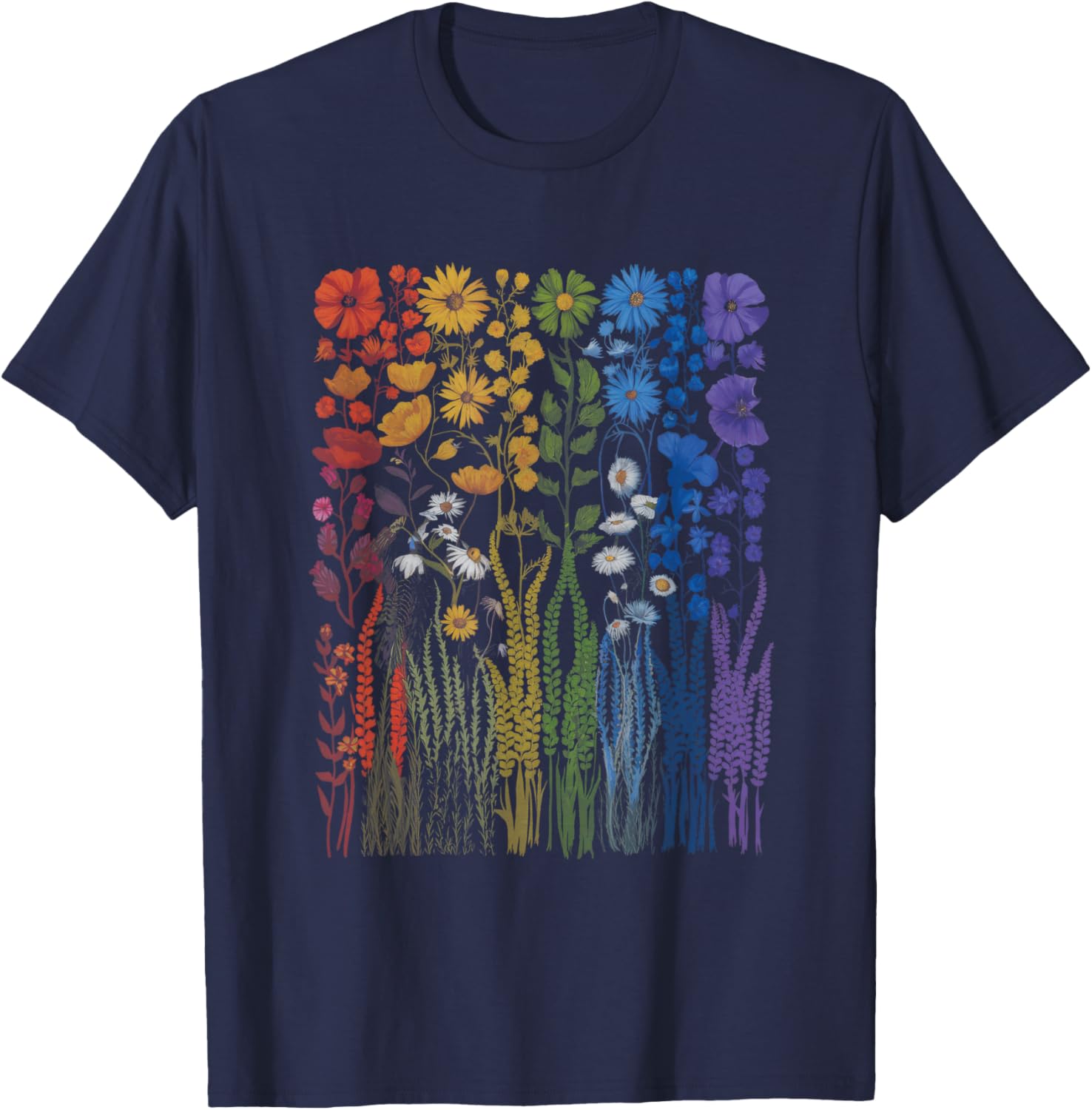 Wildflowers Field Flowers LGBTQ Equality Love T-Shirt for All Occasions - 4