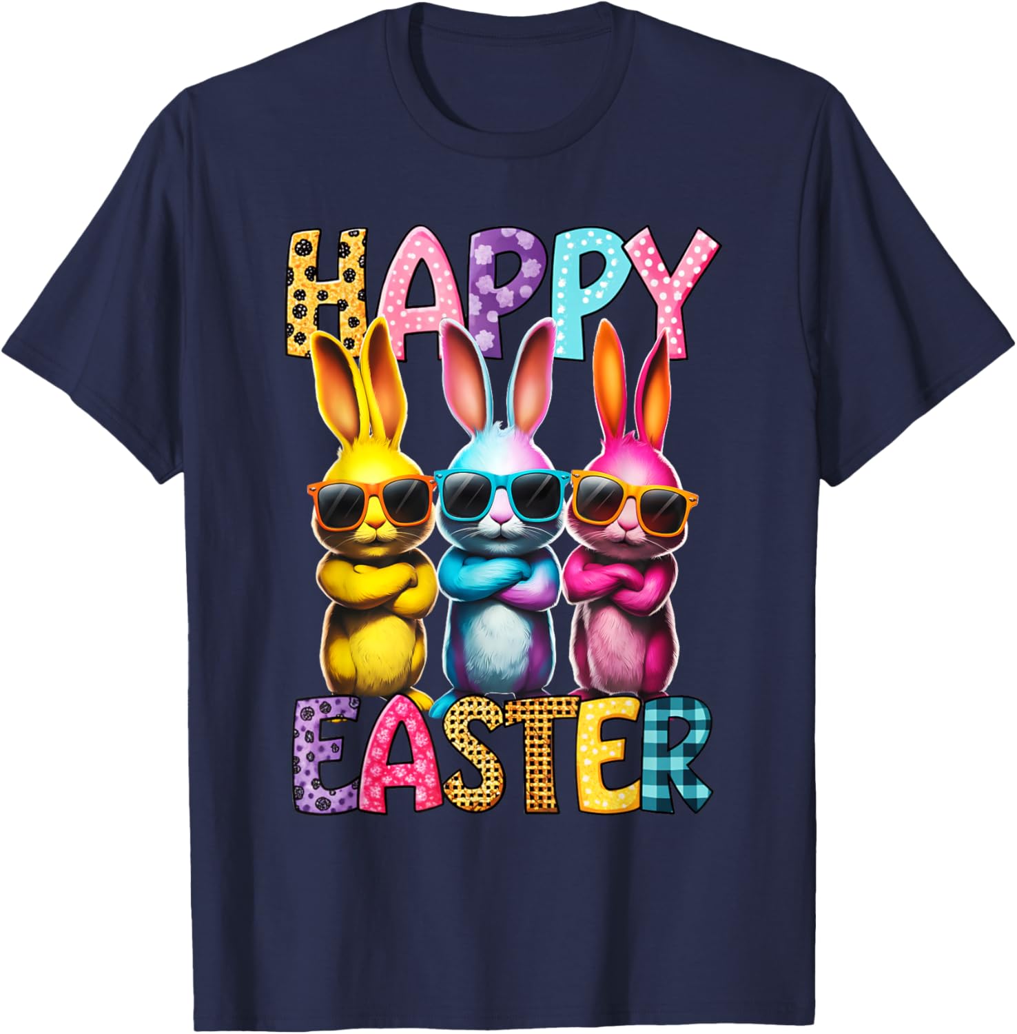 Funny Easter Bunny T-Shirt for Kids and Adults - Happy Easter Tees - 13