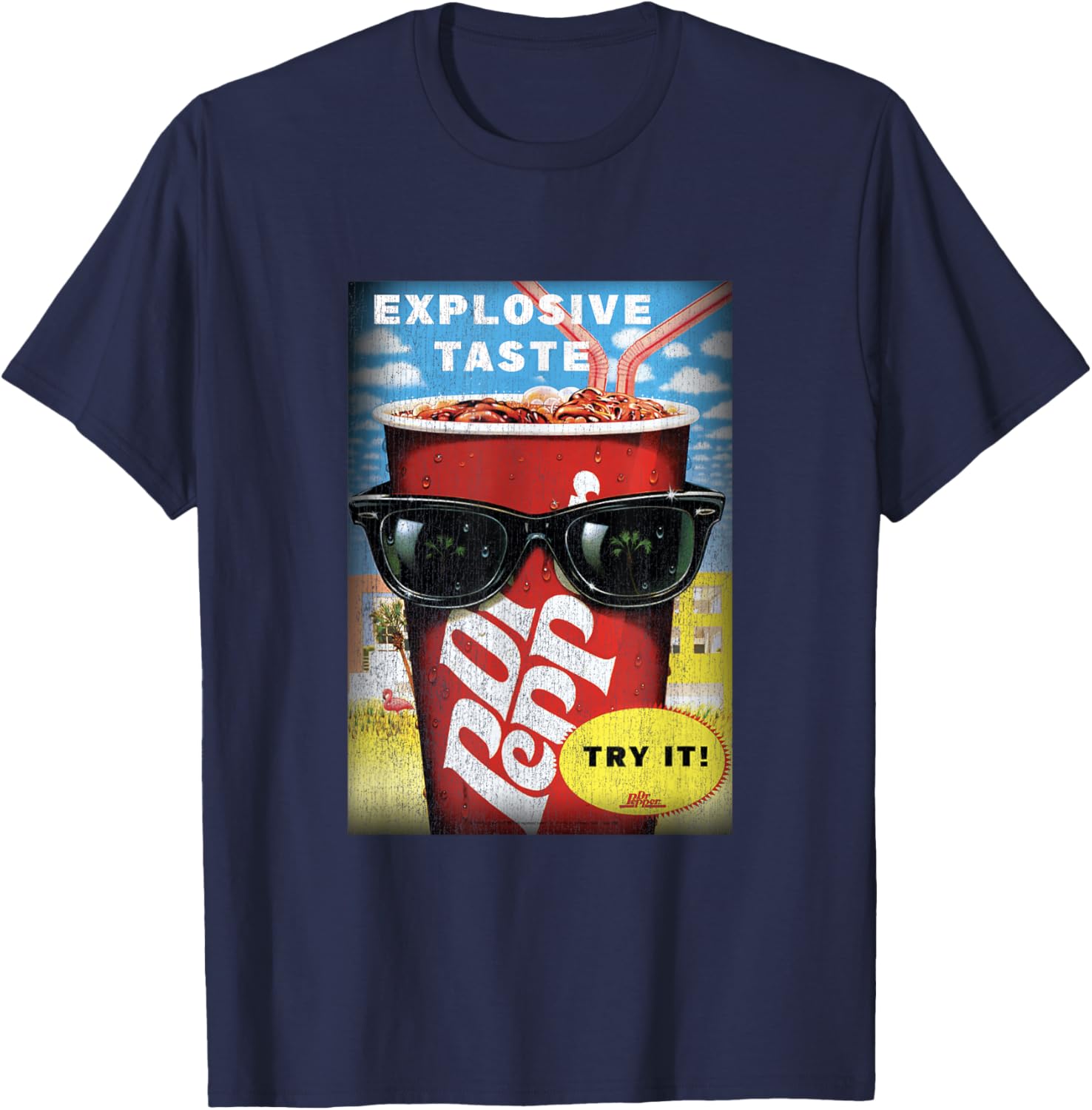 Dr. Pepper Vintage Panel T-Shirt for Explosive Taste Lovers - 11