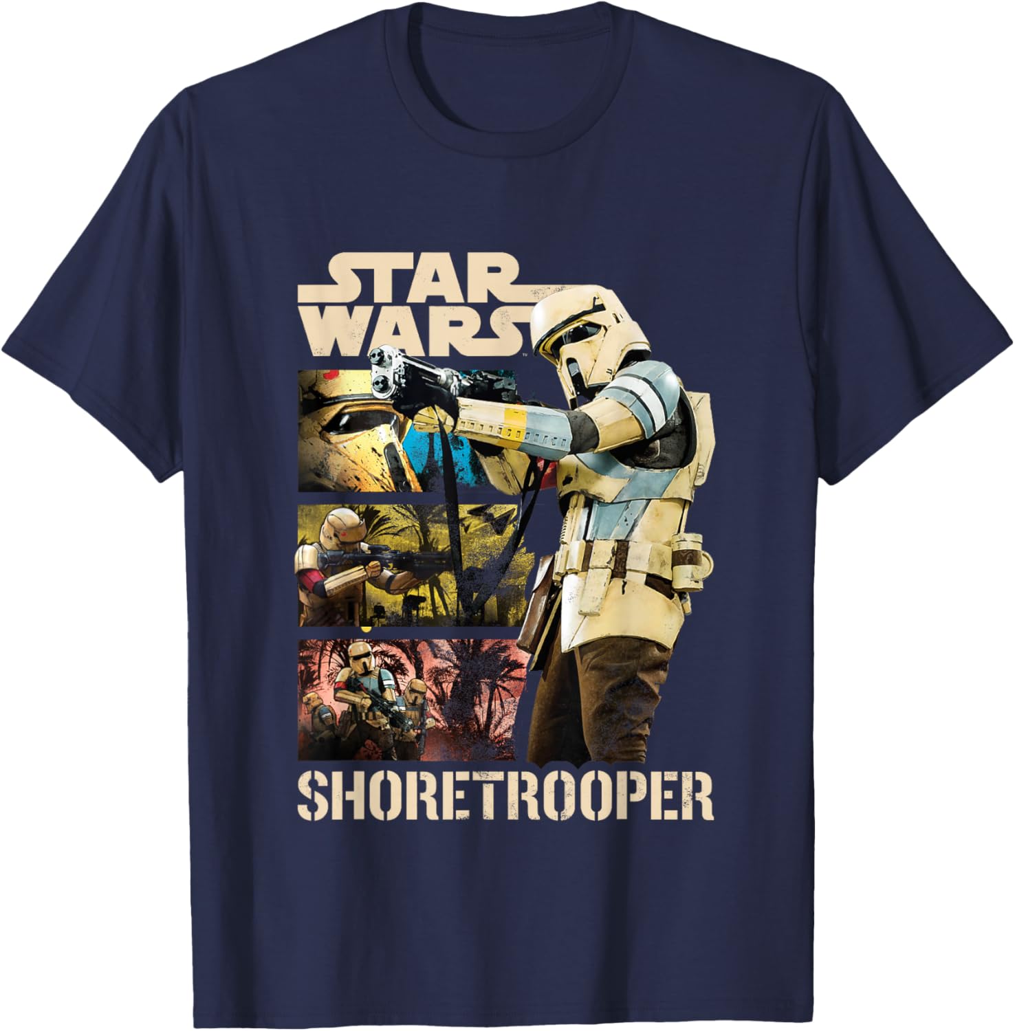Star Wars Rogue One Shoretrooper Movie Panels T-Shirt for Fans - 5