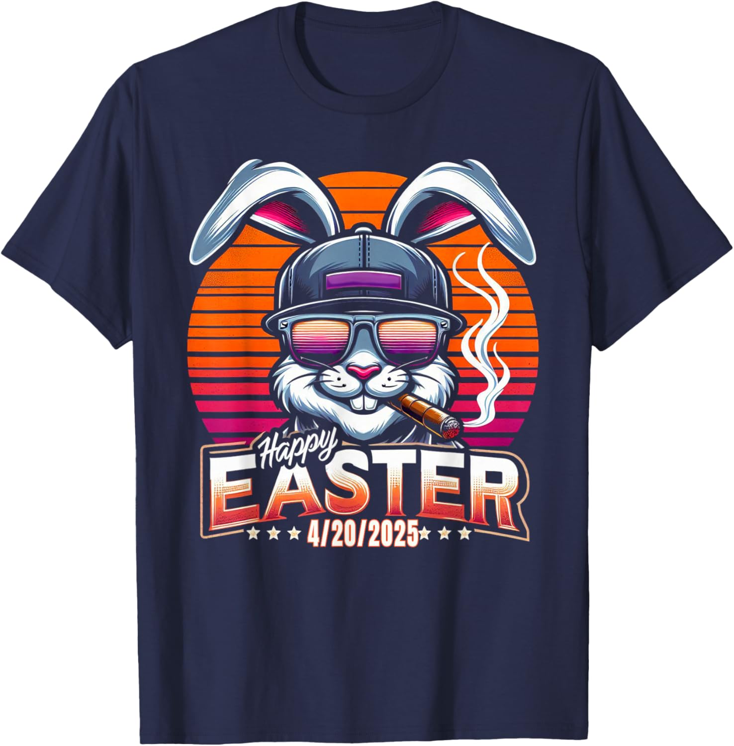 Funny Easter Bunny Marijuana T-Shirt for 420 Humor Lovers - 9